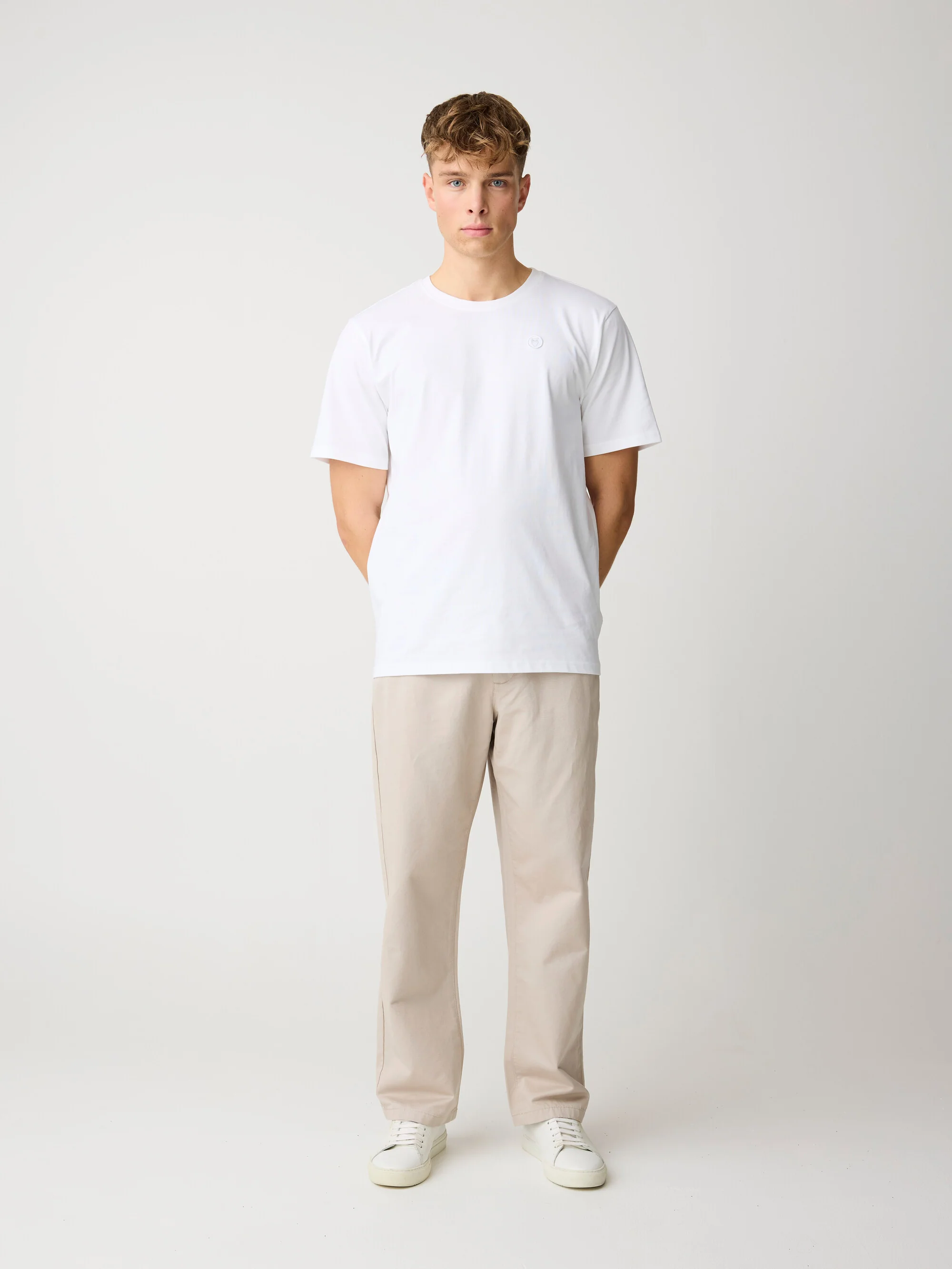 Flint wide chino pants - Light feather gray - Image 3