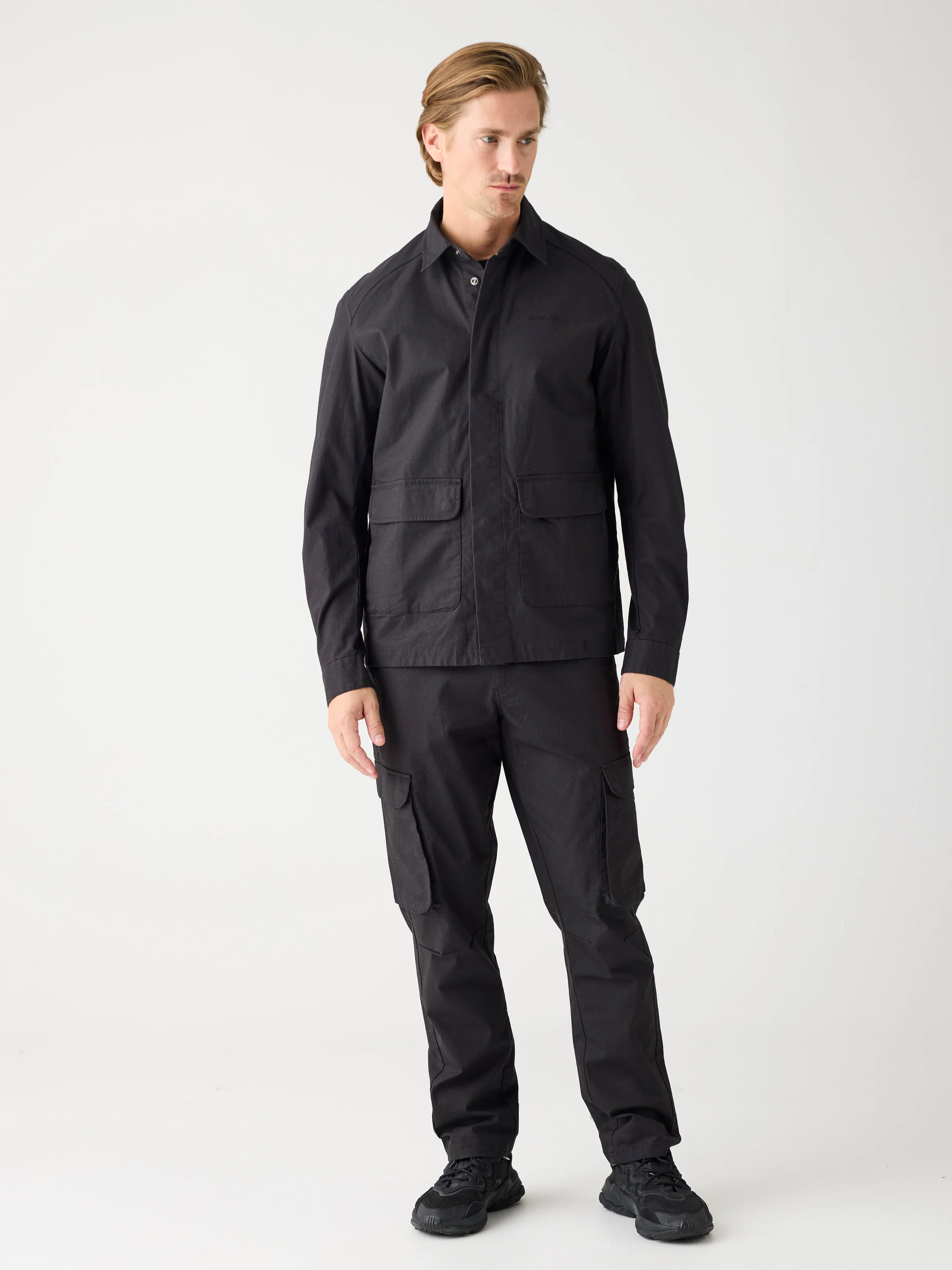 Flint Ripstop Belt Cargo Pant - GOTS/Vegan - Black Jet - Image 2