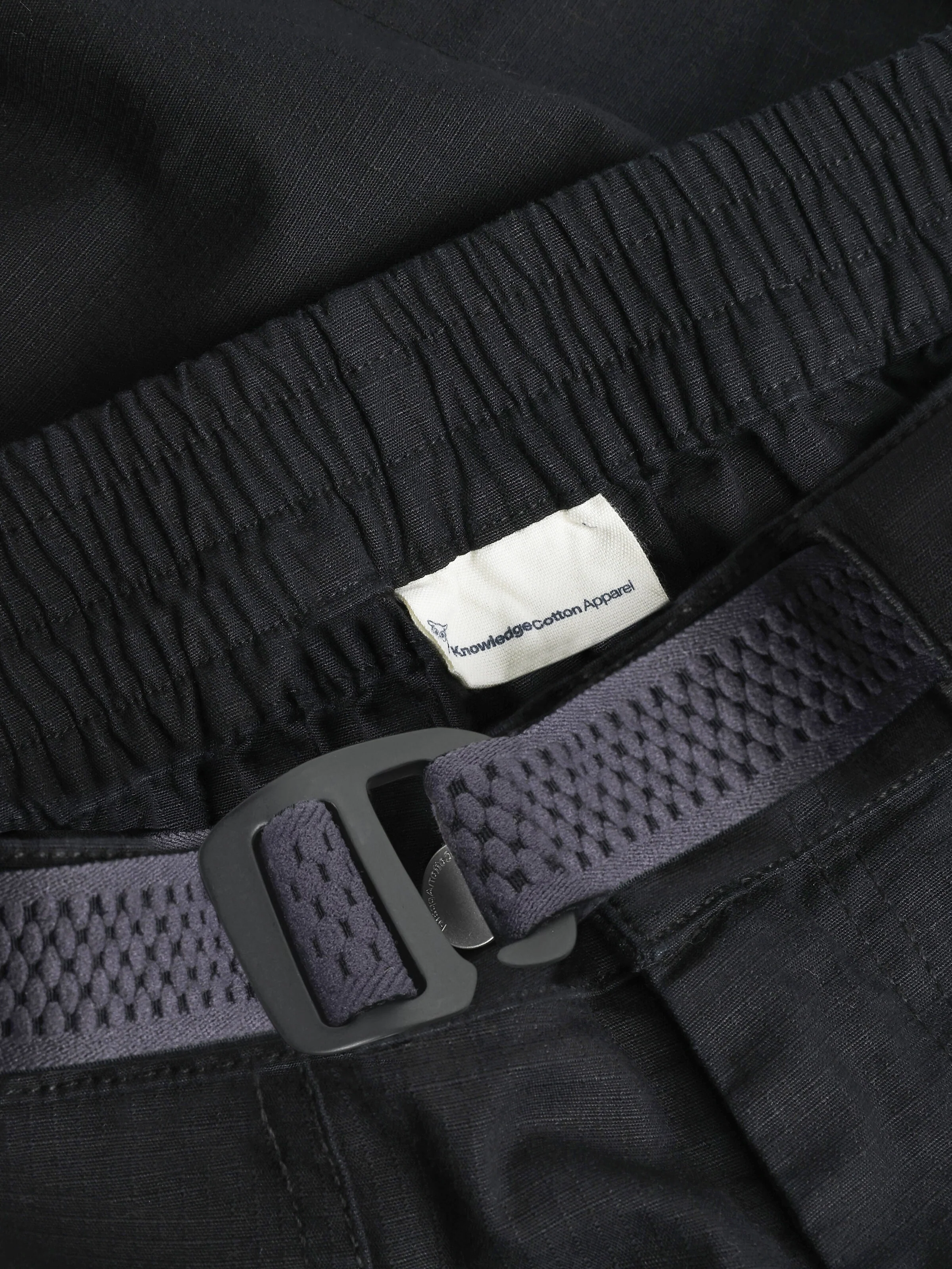 Flint Ripstop Belt Cargo Pant - GOTS/Vegan - Black Jet - Image 4