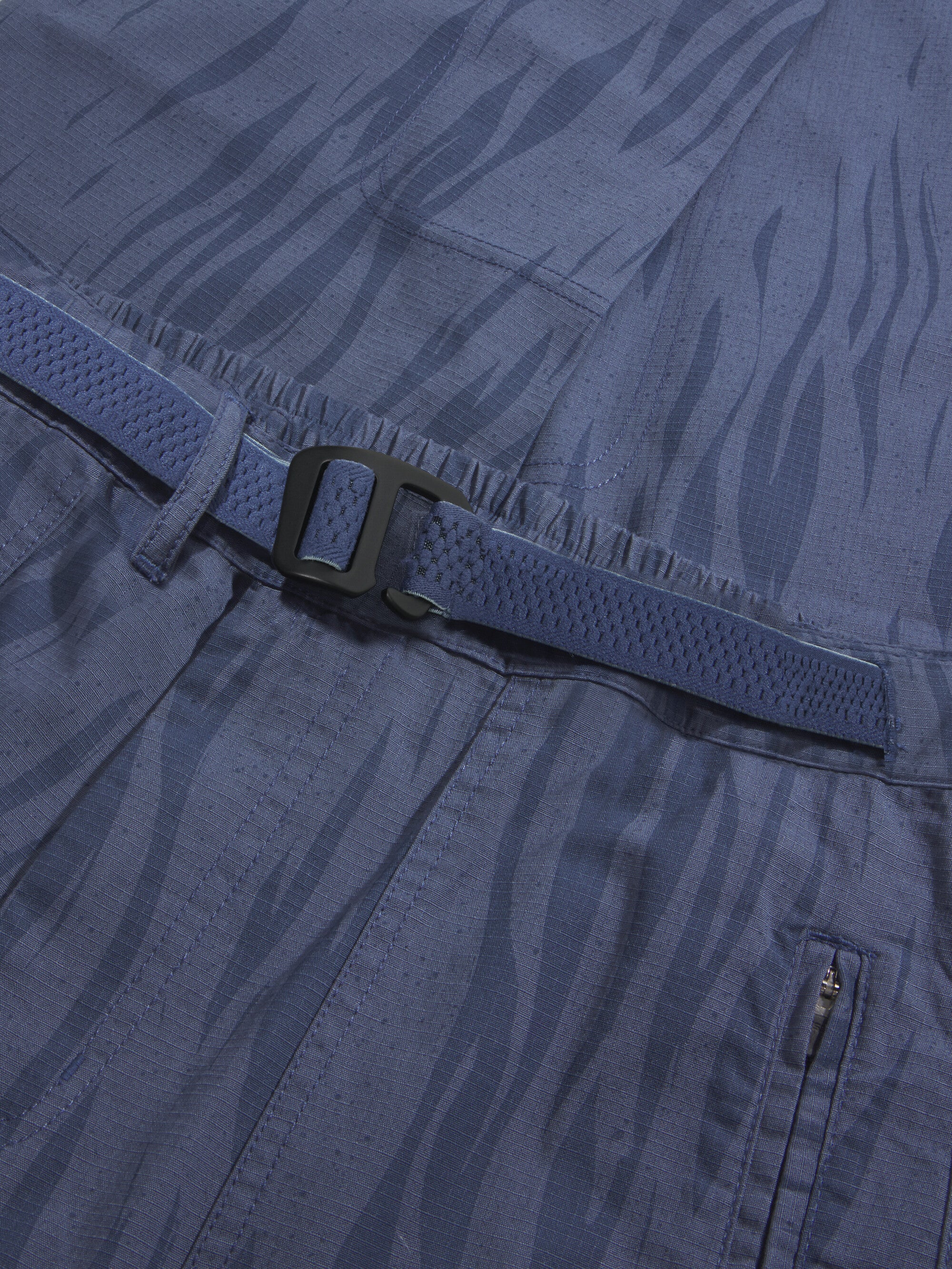 FLINT ripstop Northern Lights twill belt cargo pants - GOTS/Vegan - Blue - Image 2