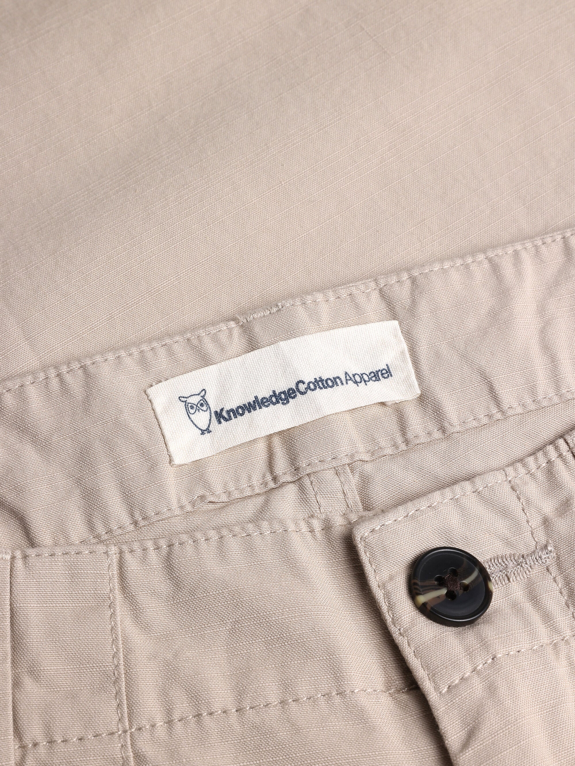 FLINT wide slub yarn pants - GOTS/Vegan - Light feather gray - Image 2