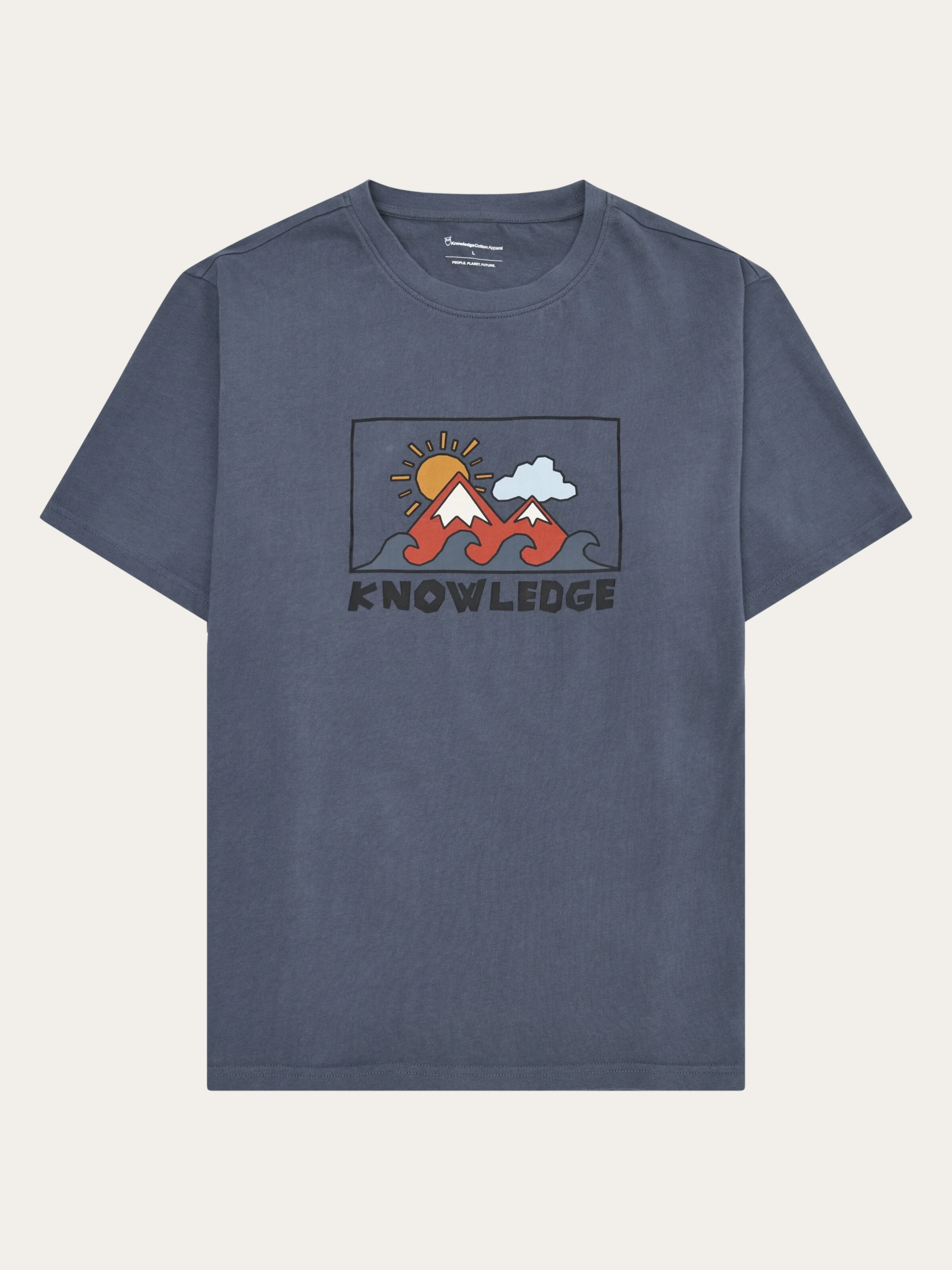 Front print t-shirt - Vintage Indigo
