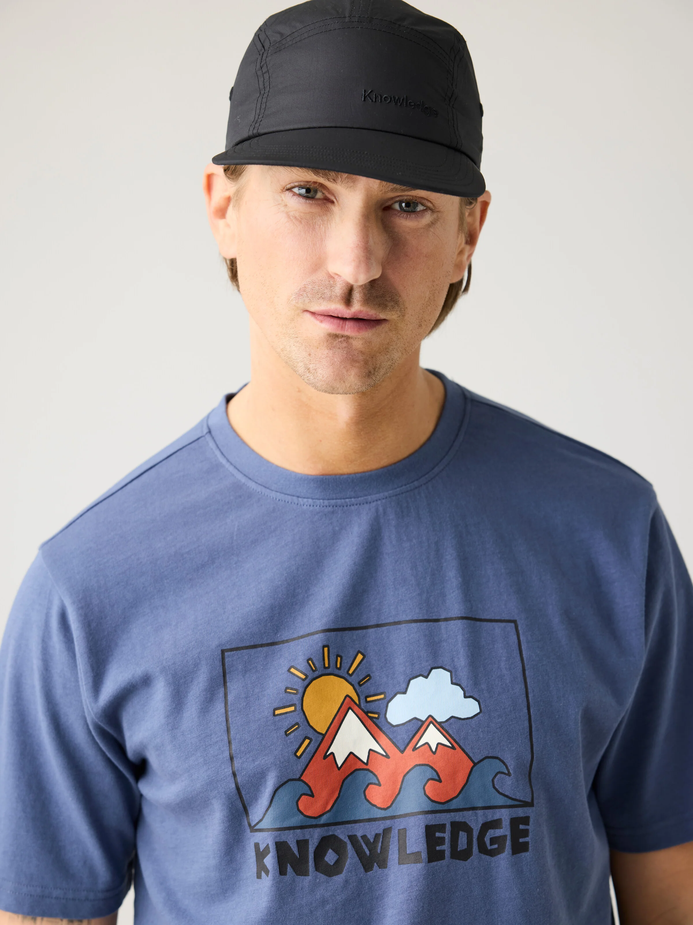 Front print t-shirt - Vintage Indigo - Image 3