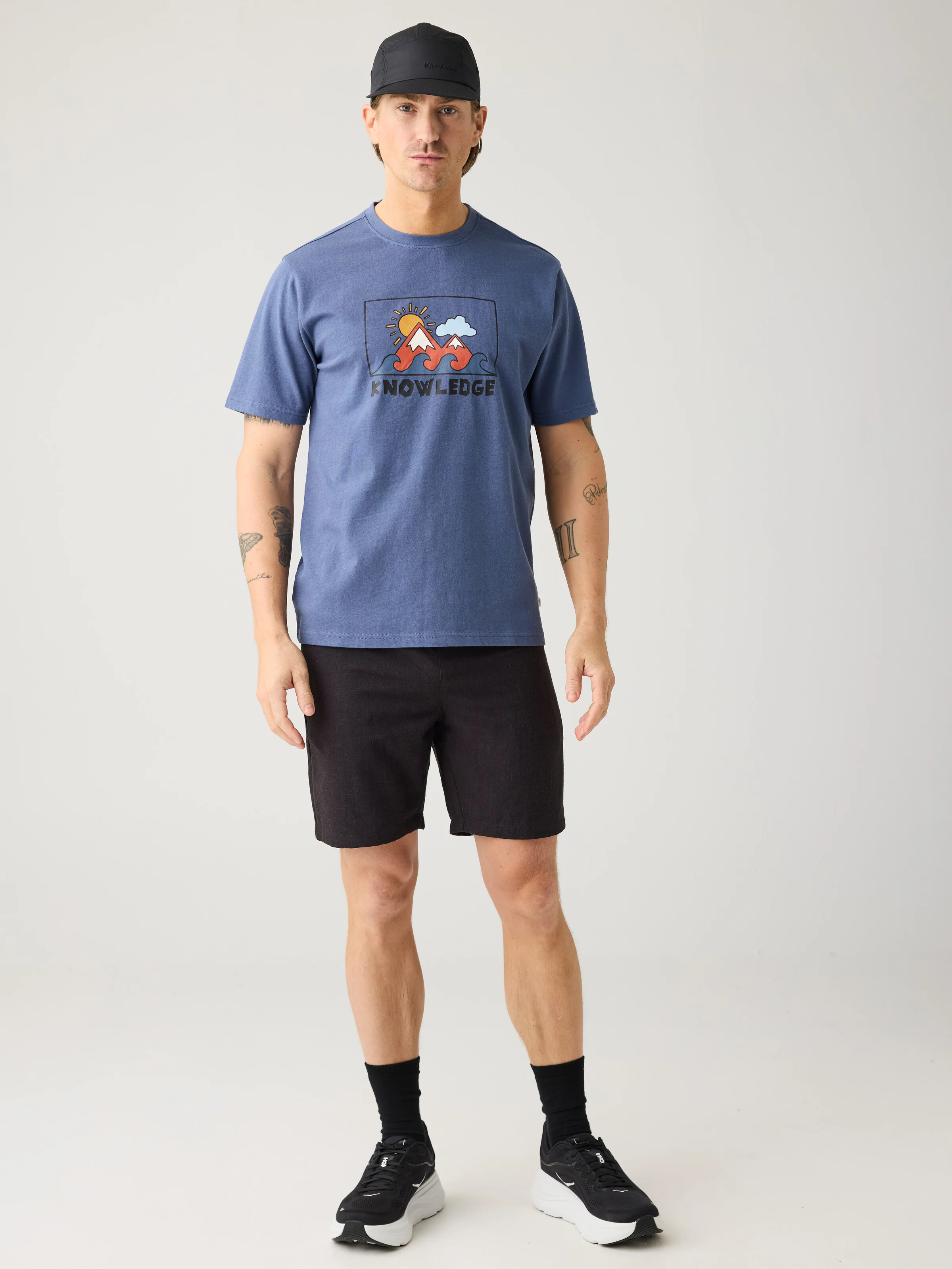 Front print t-shirt - Vintage Indigo - Image 5