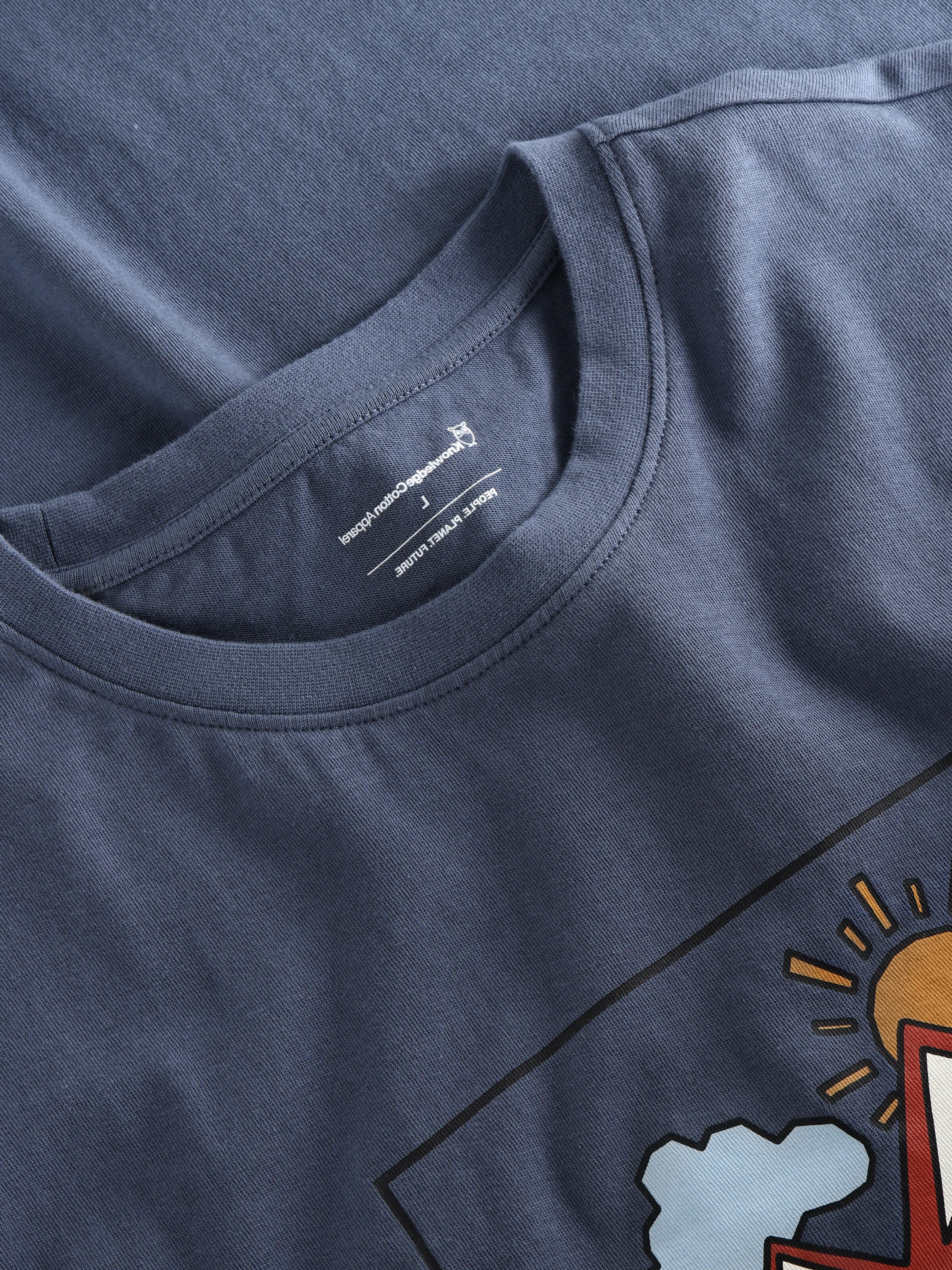 Front print t-shirt - Vintage Indigo - Image 6