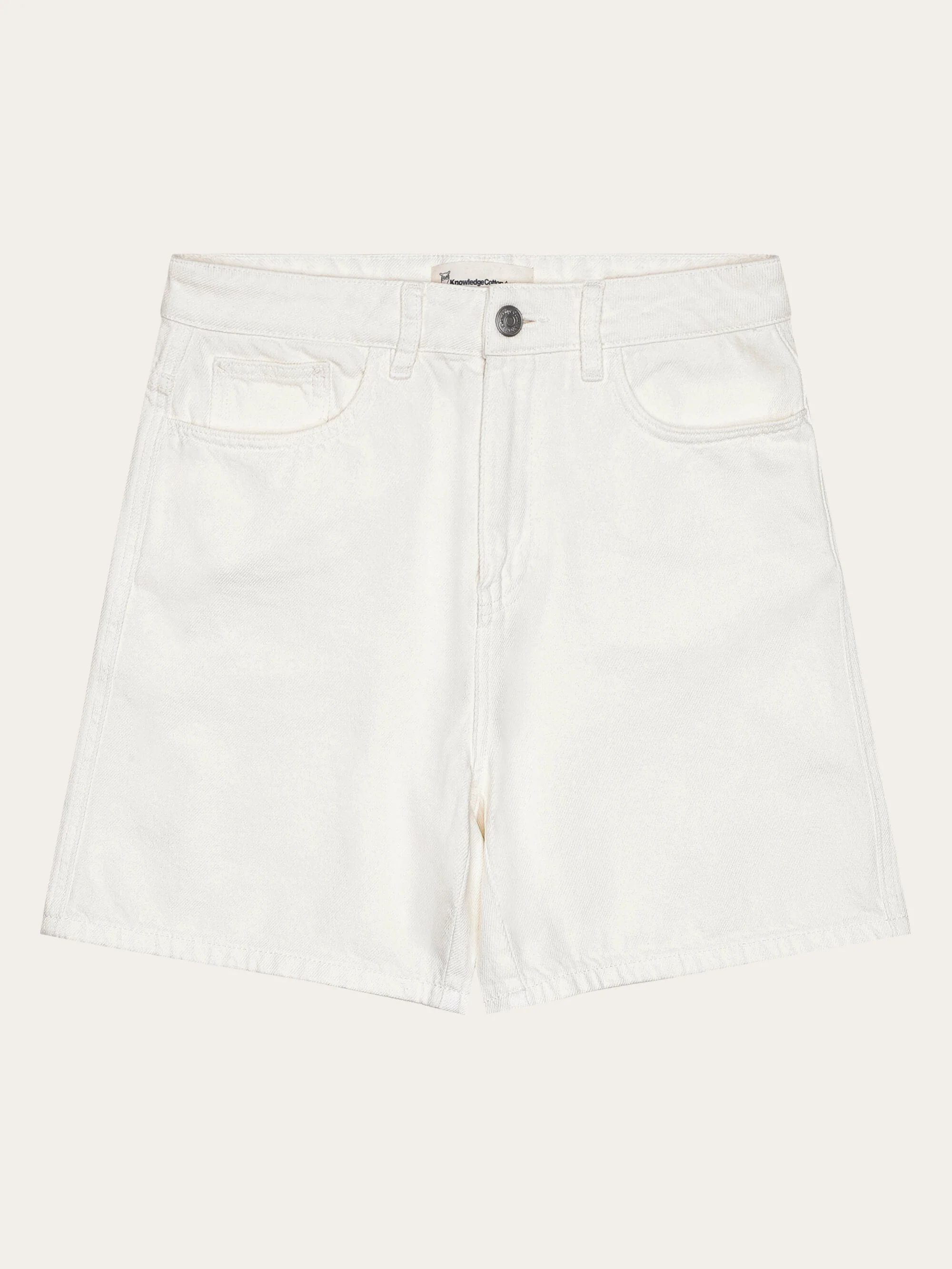 Gale straight twill shorts - Egret