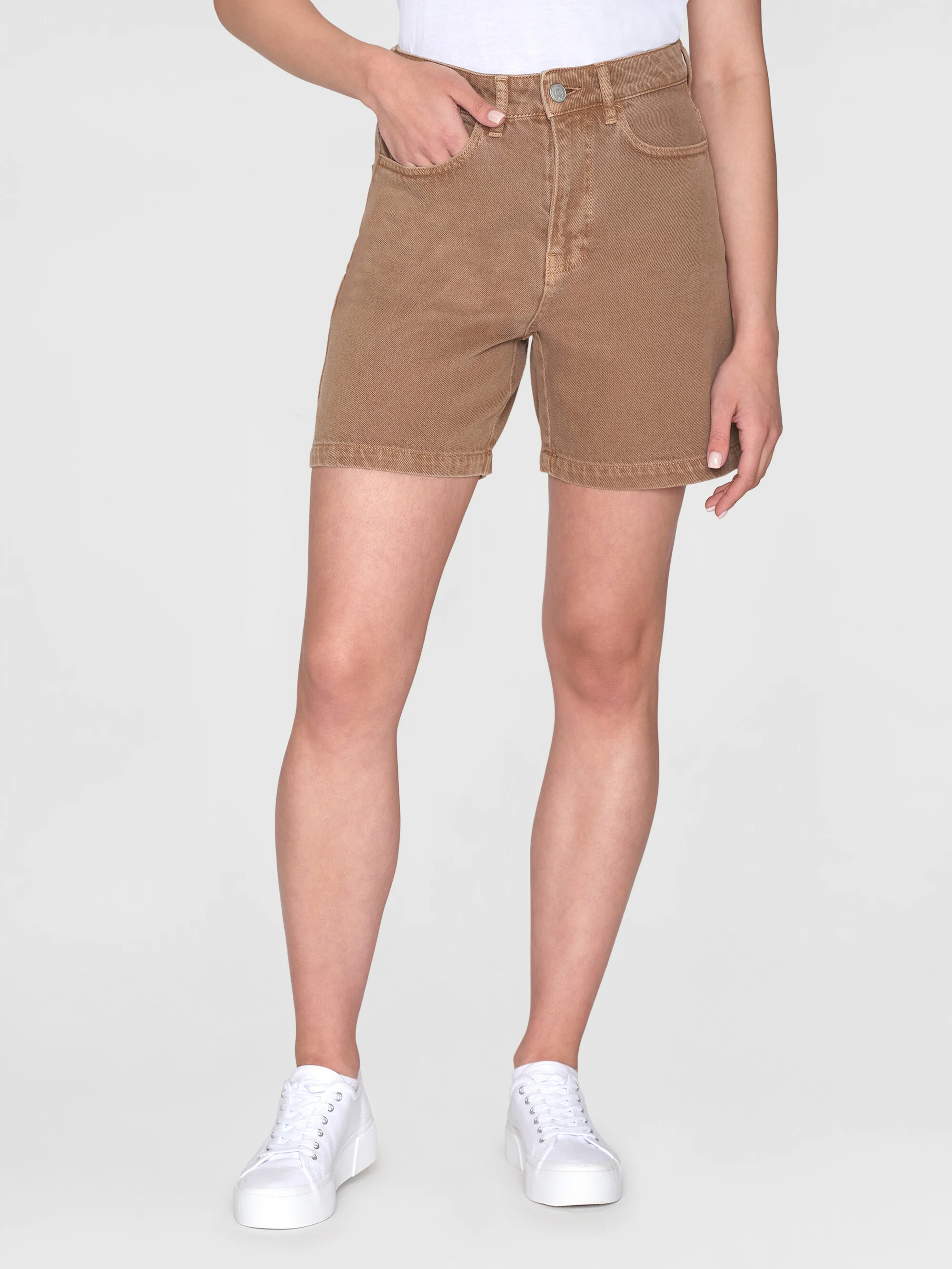 Gale straight twill shorts - Tiramisu - Image 2