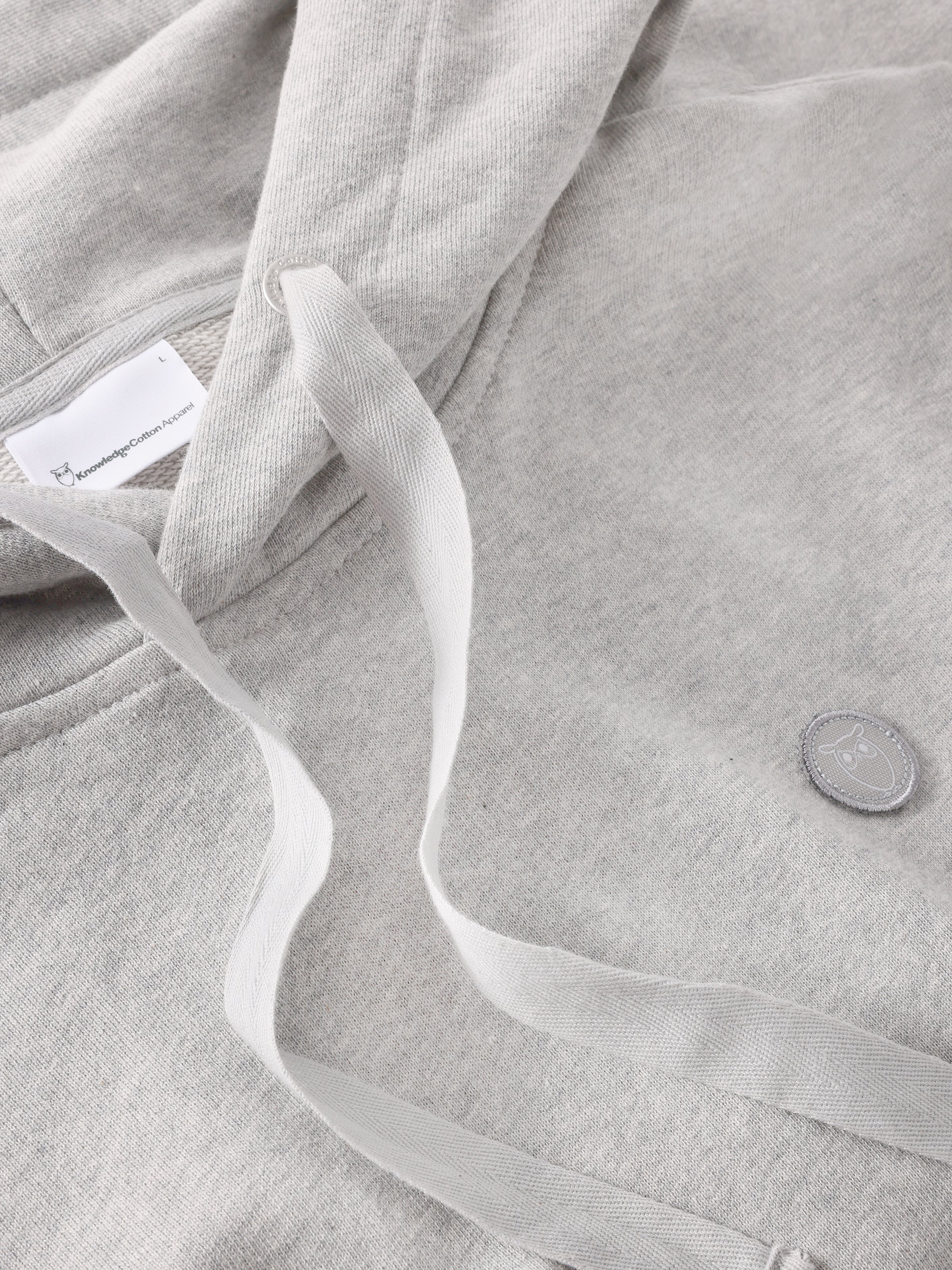 Hood basic badge sweat - Grey Melange - Image 3