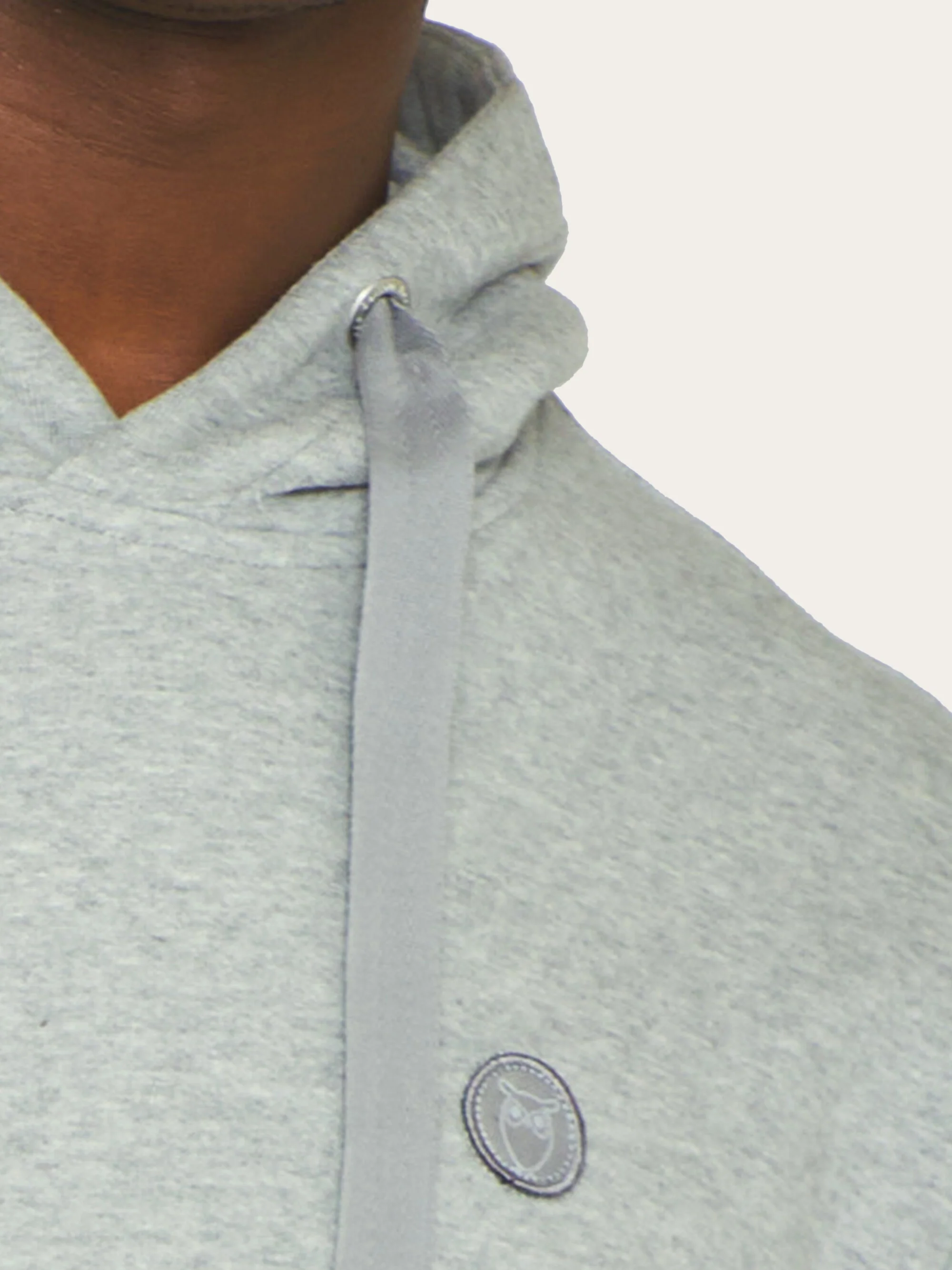 Hood basic badge sweat - Grey Melange - Image 5