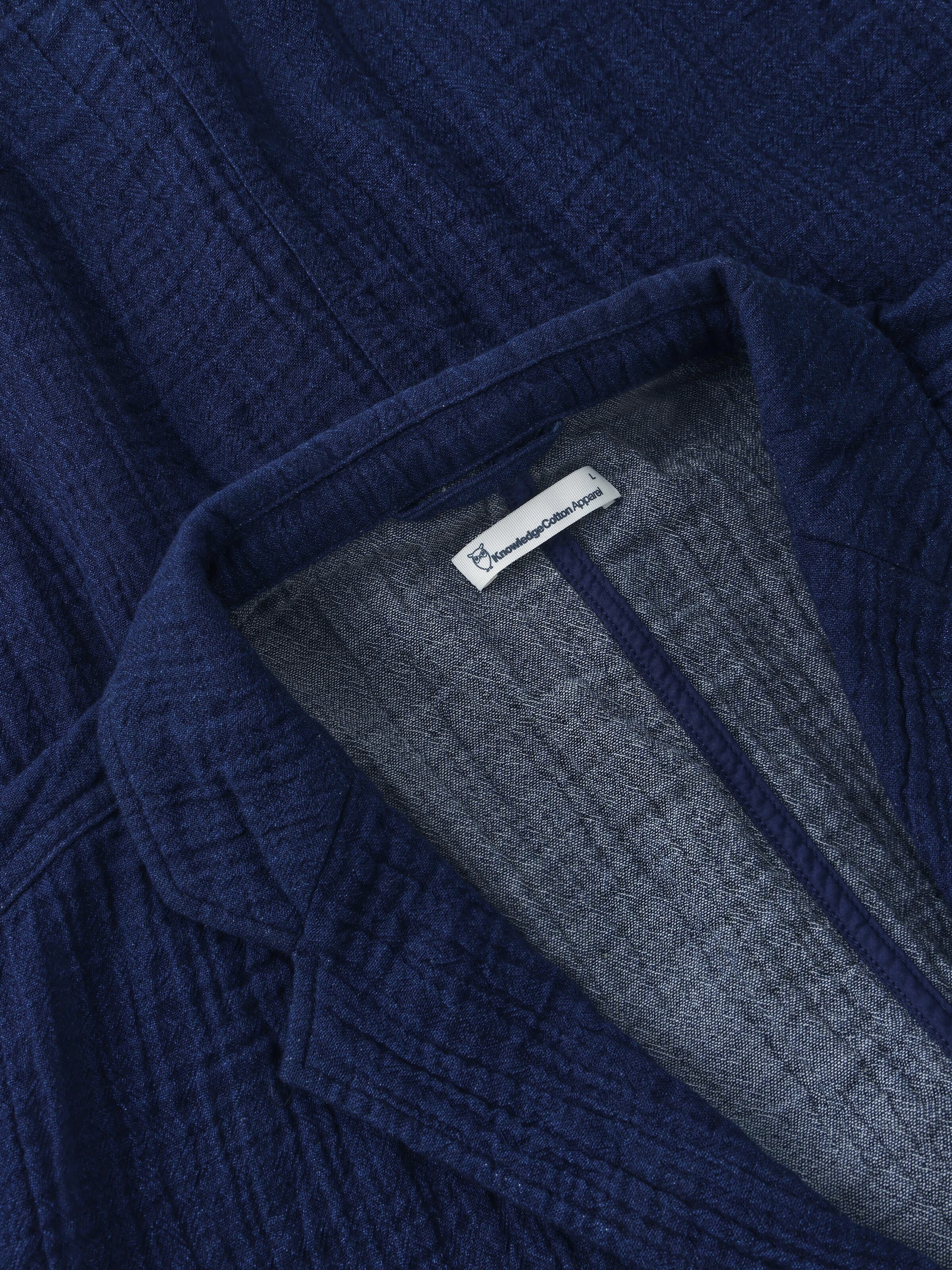 Indigo dobby blazer - Indigo - Image 8