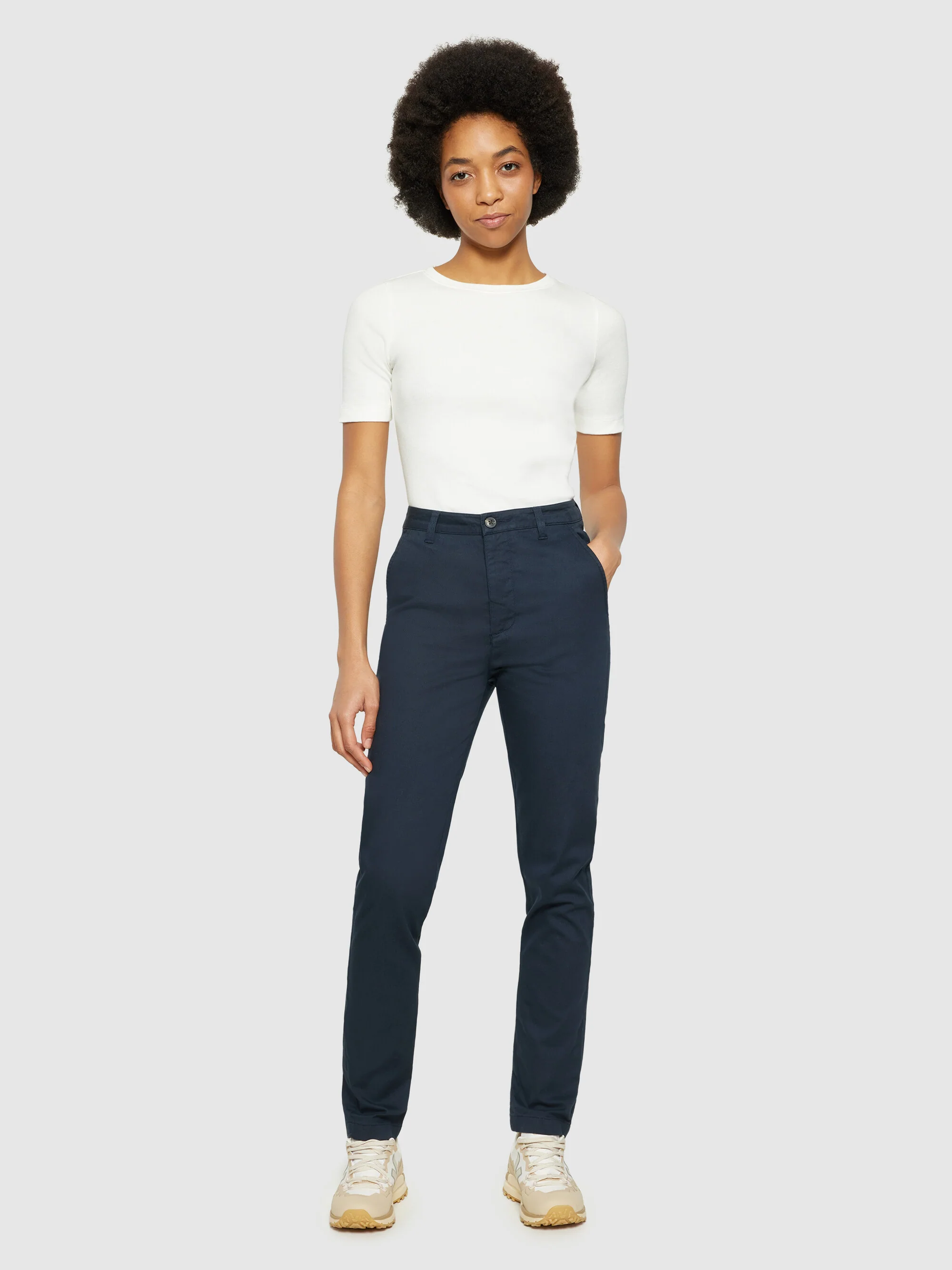 Iris slim pique pant - Total Eclipse - Image 4