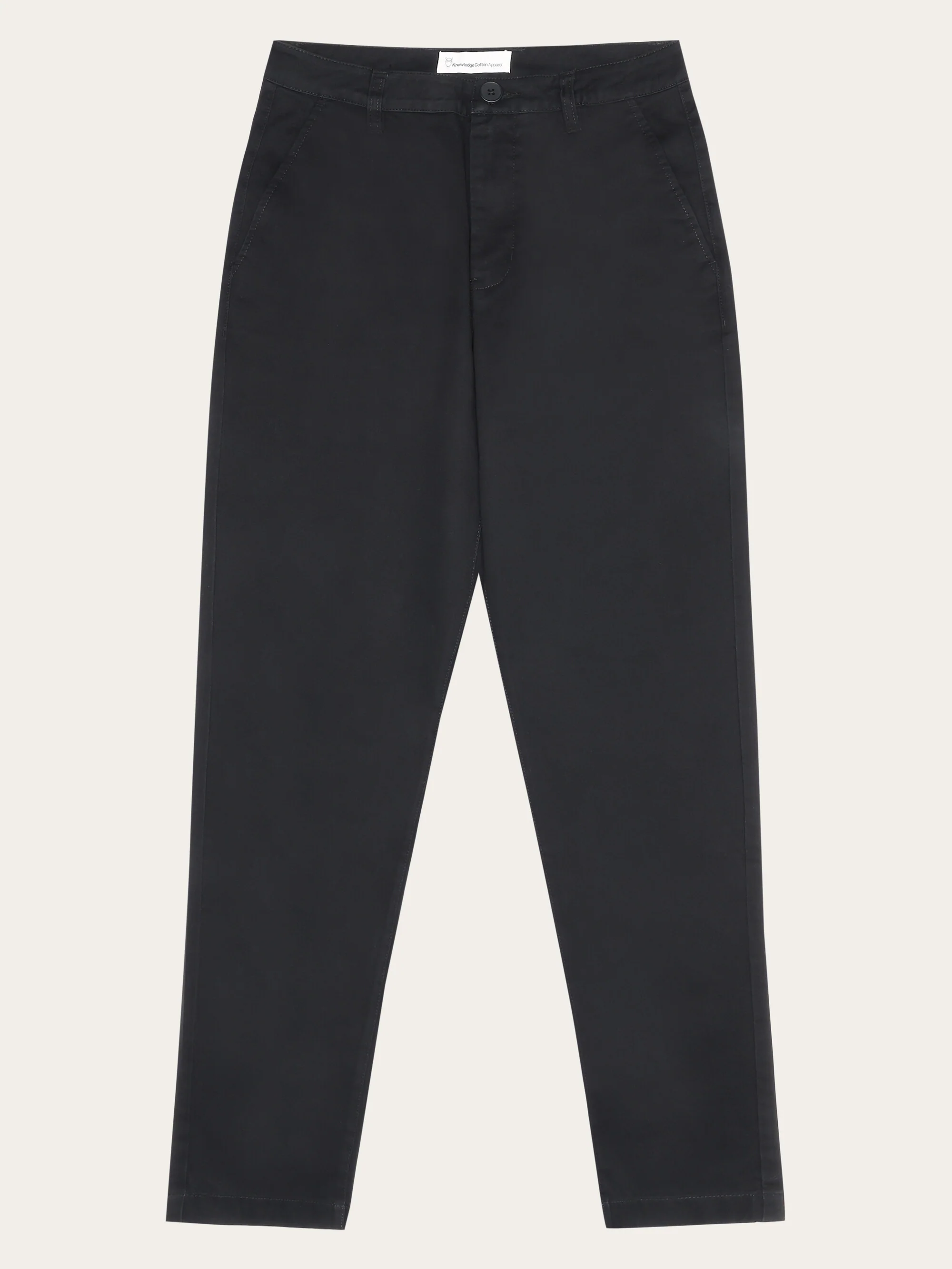 IRIS mom mid-rise twill chino - GOTS/Vegan - Black Jet