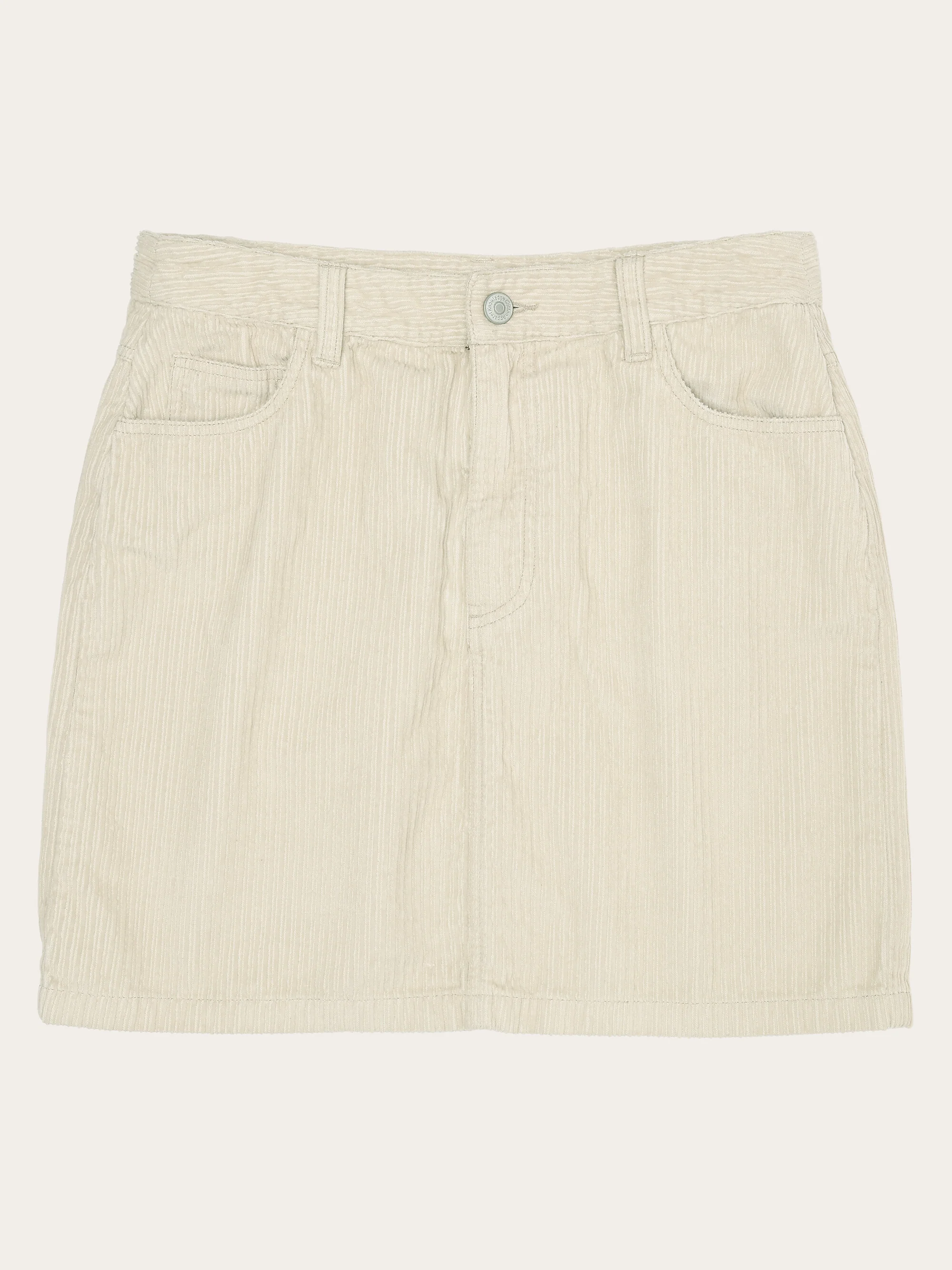 Irregular corduroy skirt - GOTS/Vegan - Light feather gray