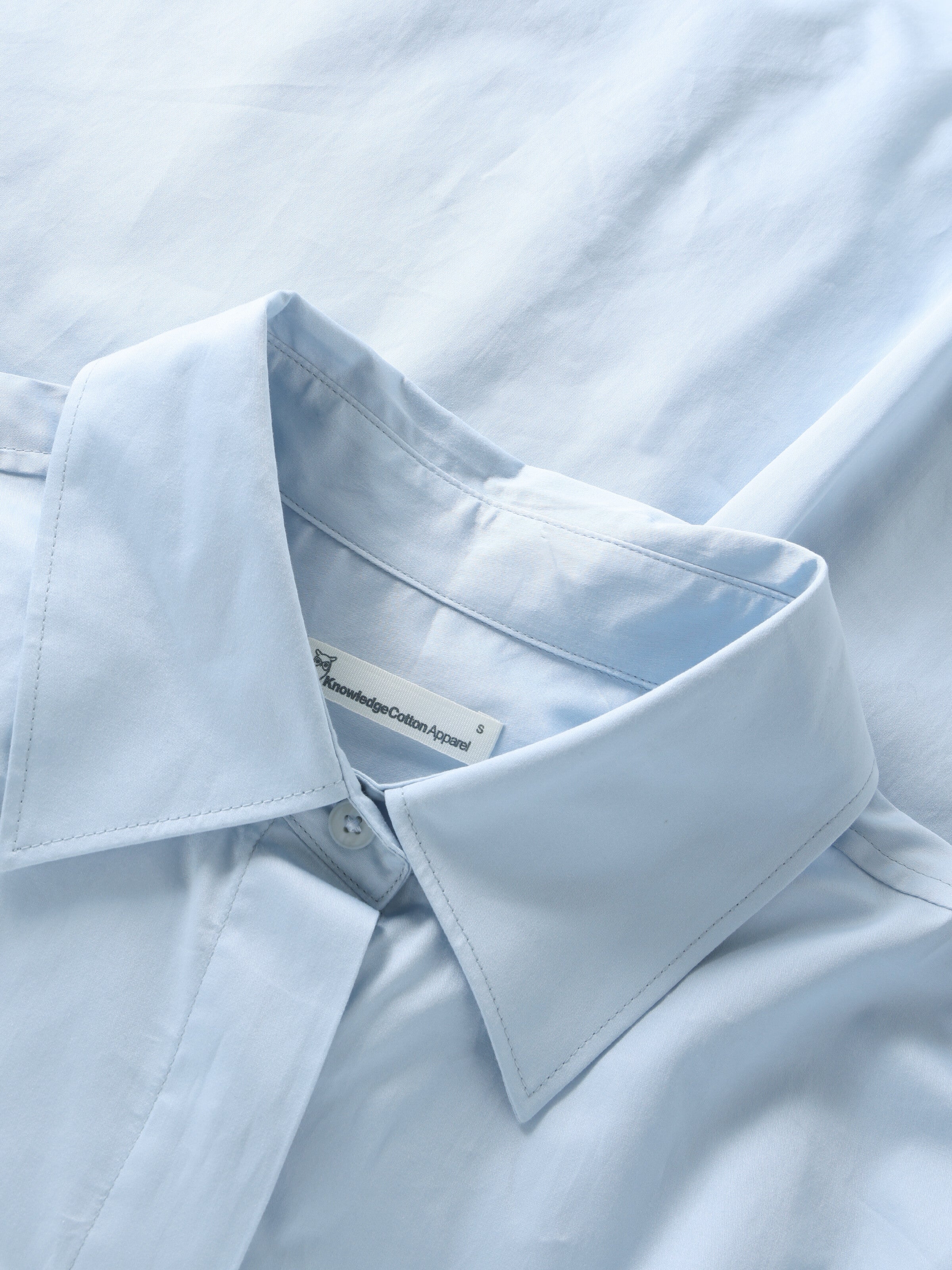 Islet regular satin short sleeve shirt - Skyway - Image 5
