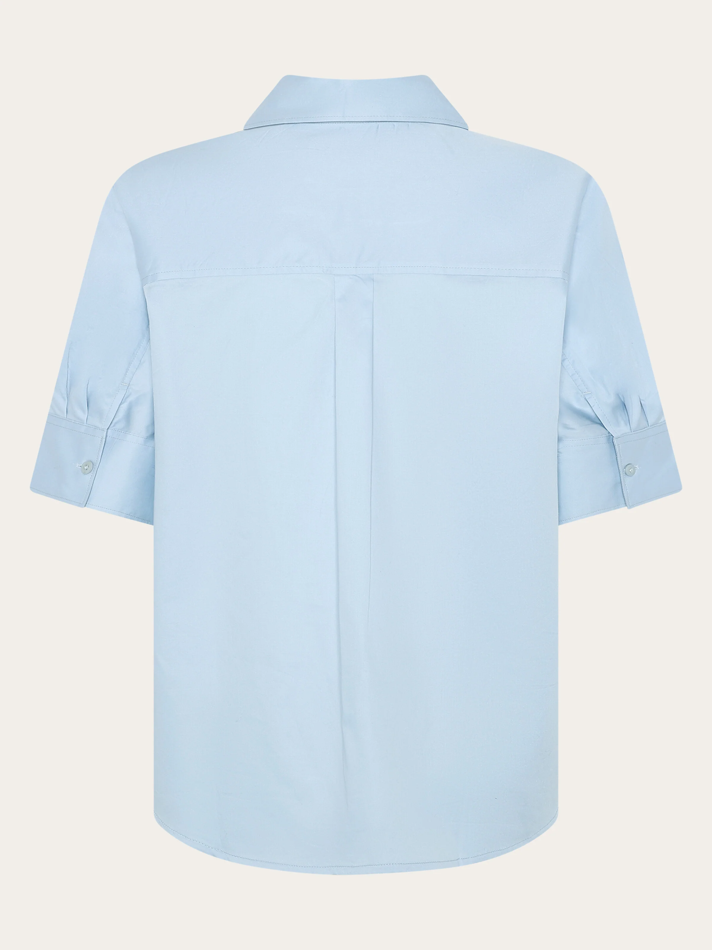 Islet regular satin short sleeve shirt - Skyway - Image 6