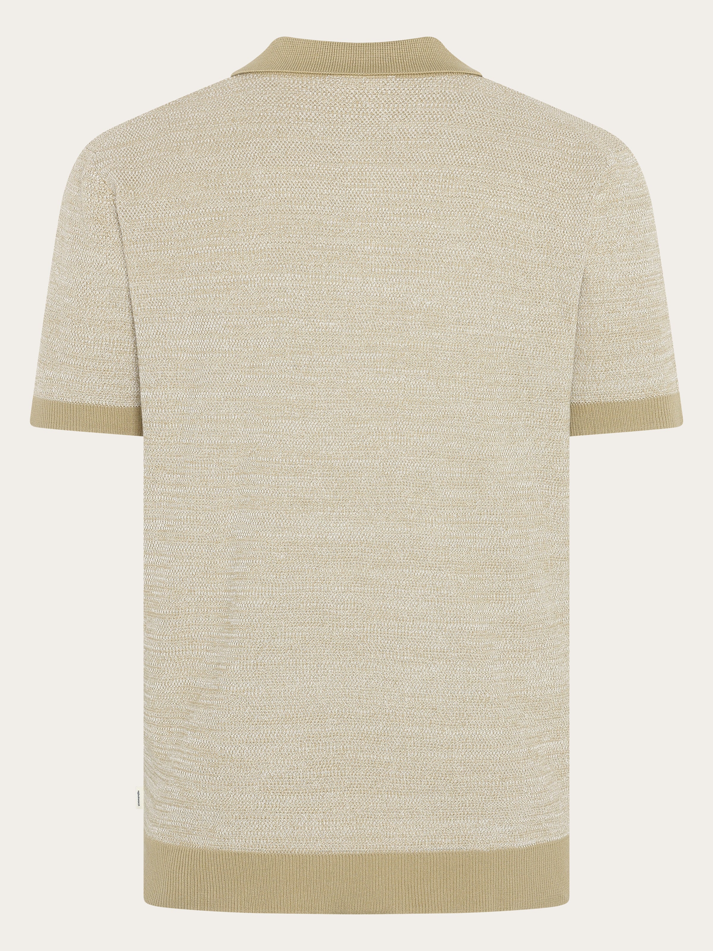 Knitted polo - Twill - Image 3