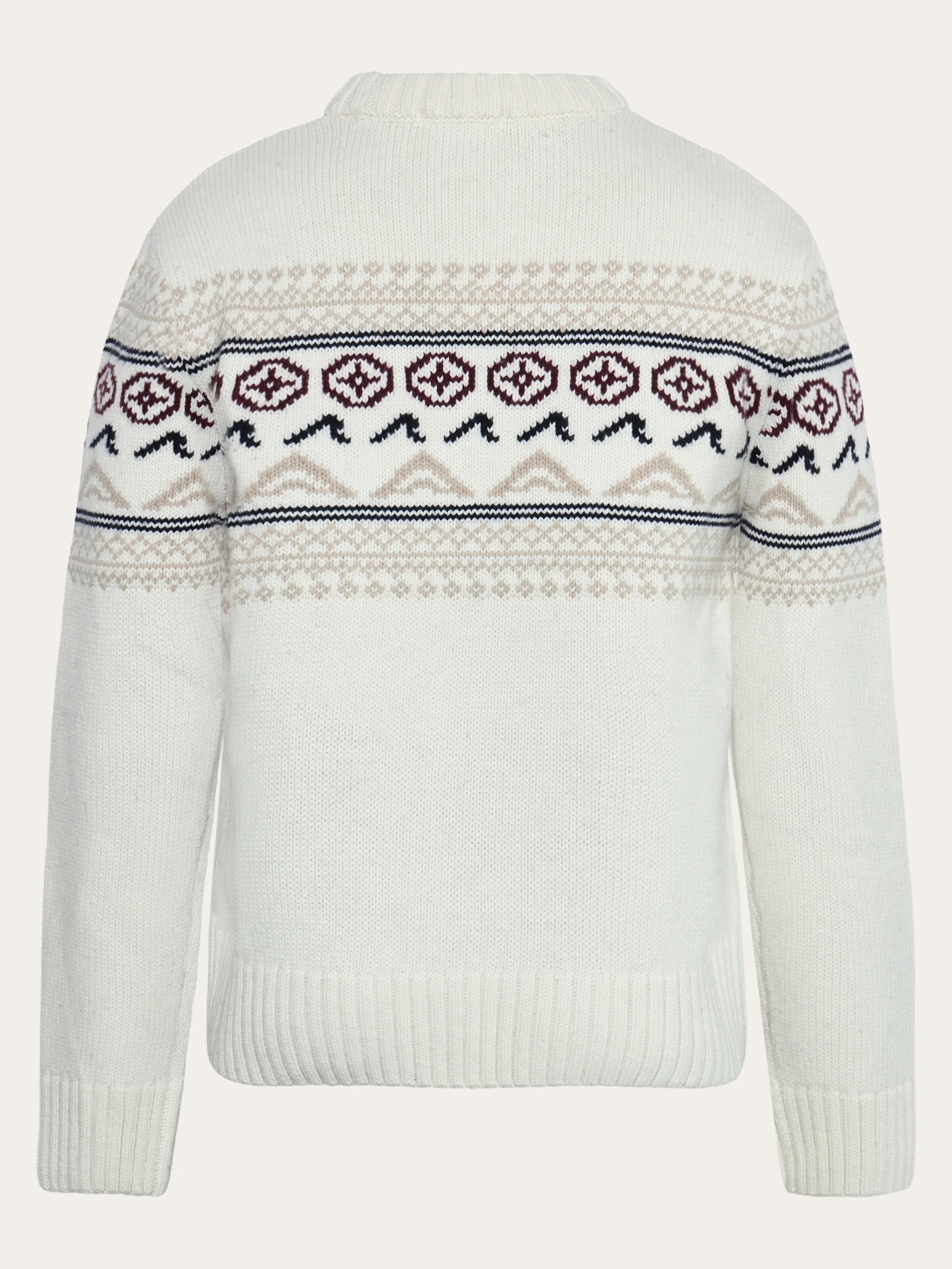 Lambswool Crew Neck Knit RWS - Egret - Image 2