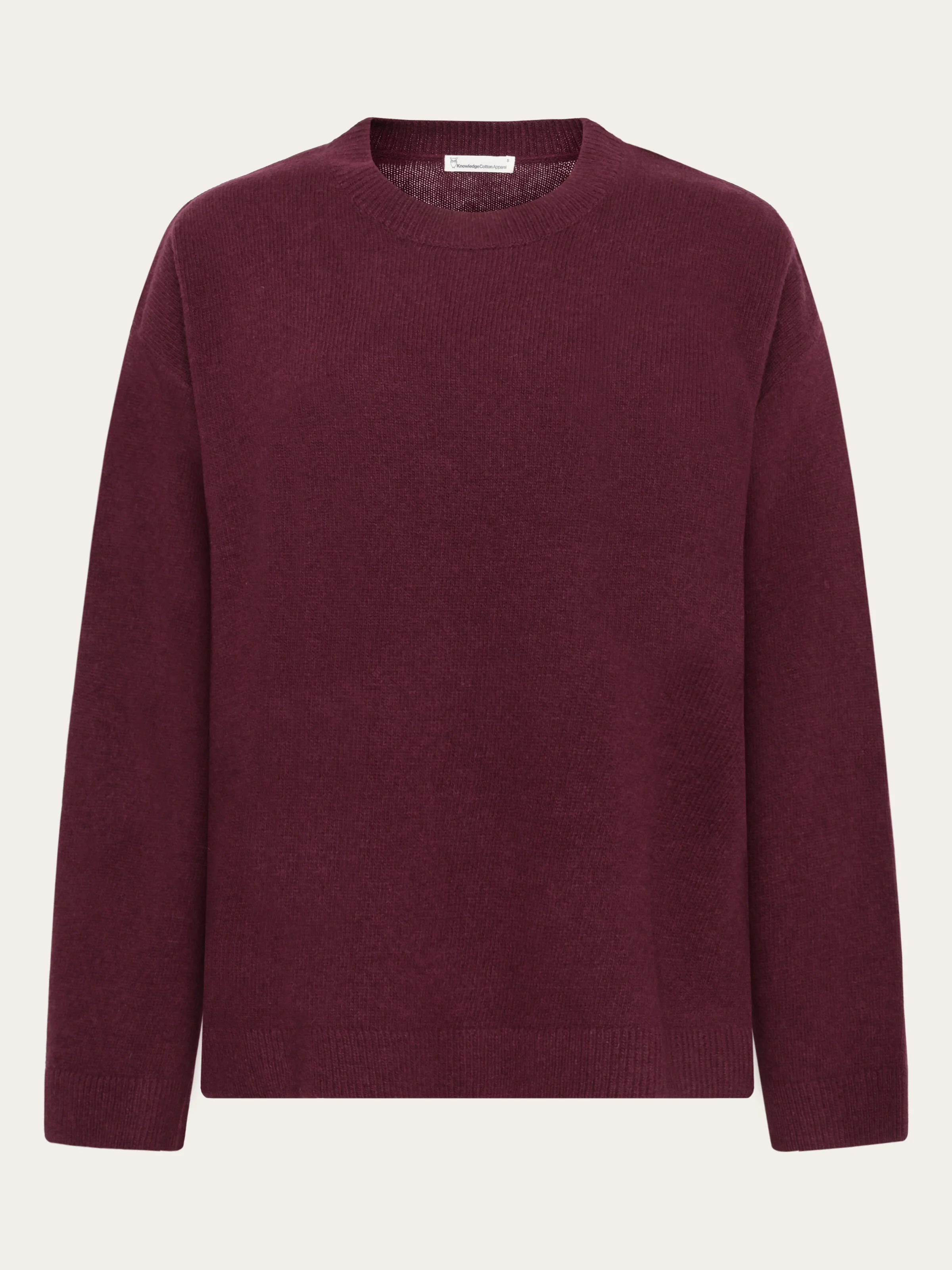 Lambswool crew neck sweater - Fig