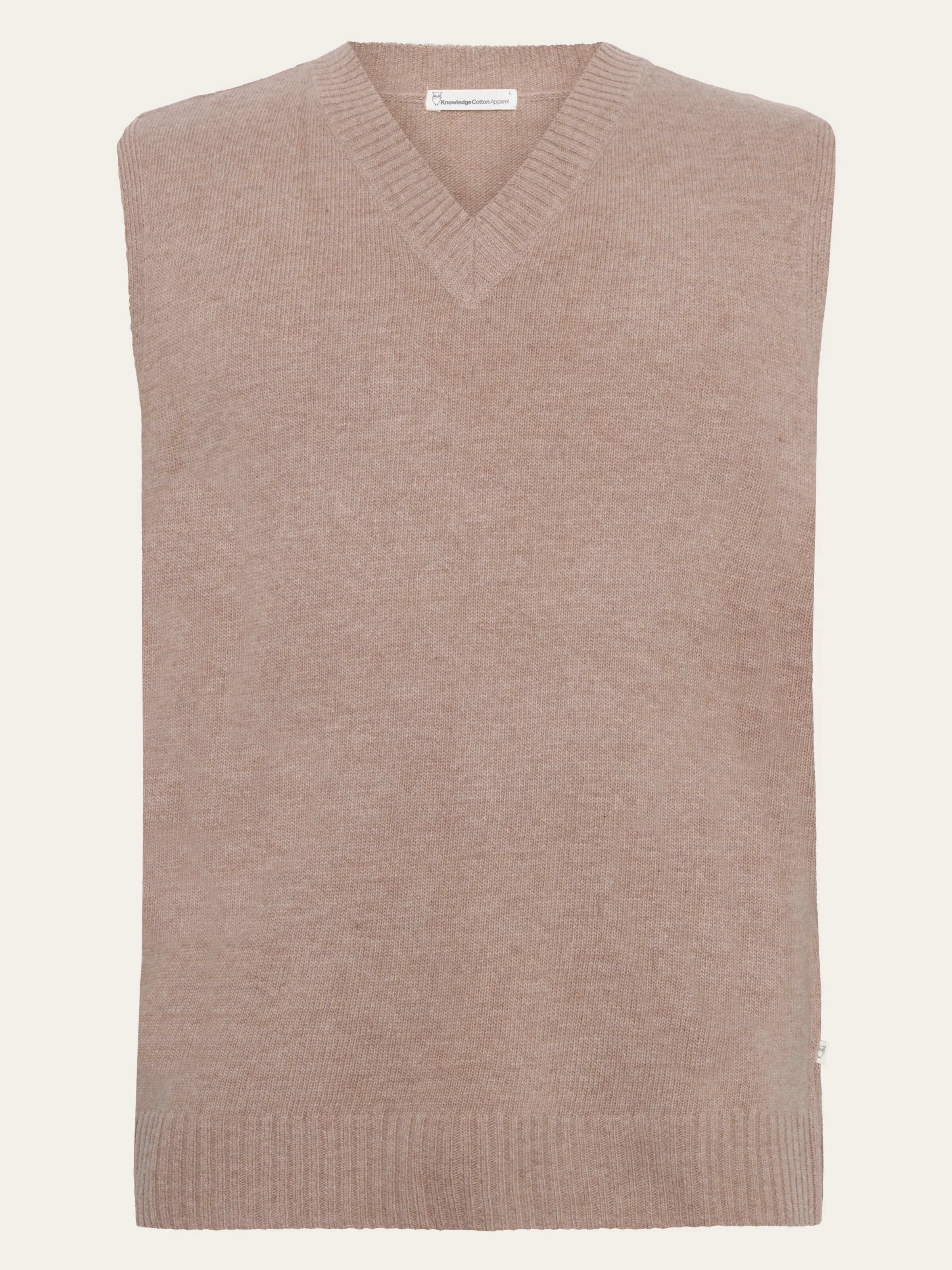 Lambswool Vest Knit RWS - Kelp melange