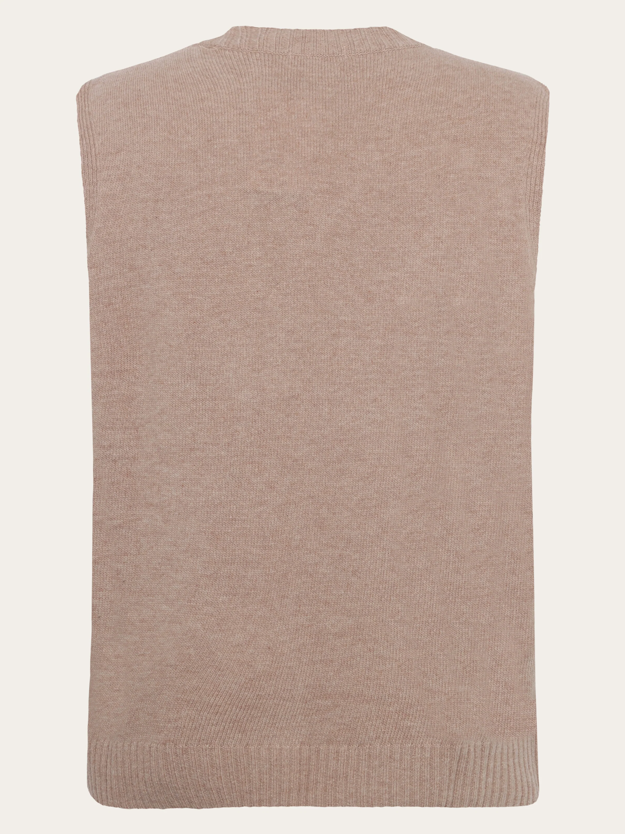 Lambswool Vest Knit RWS - Kelp melange - Image 3