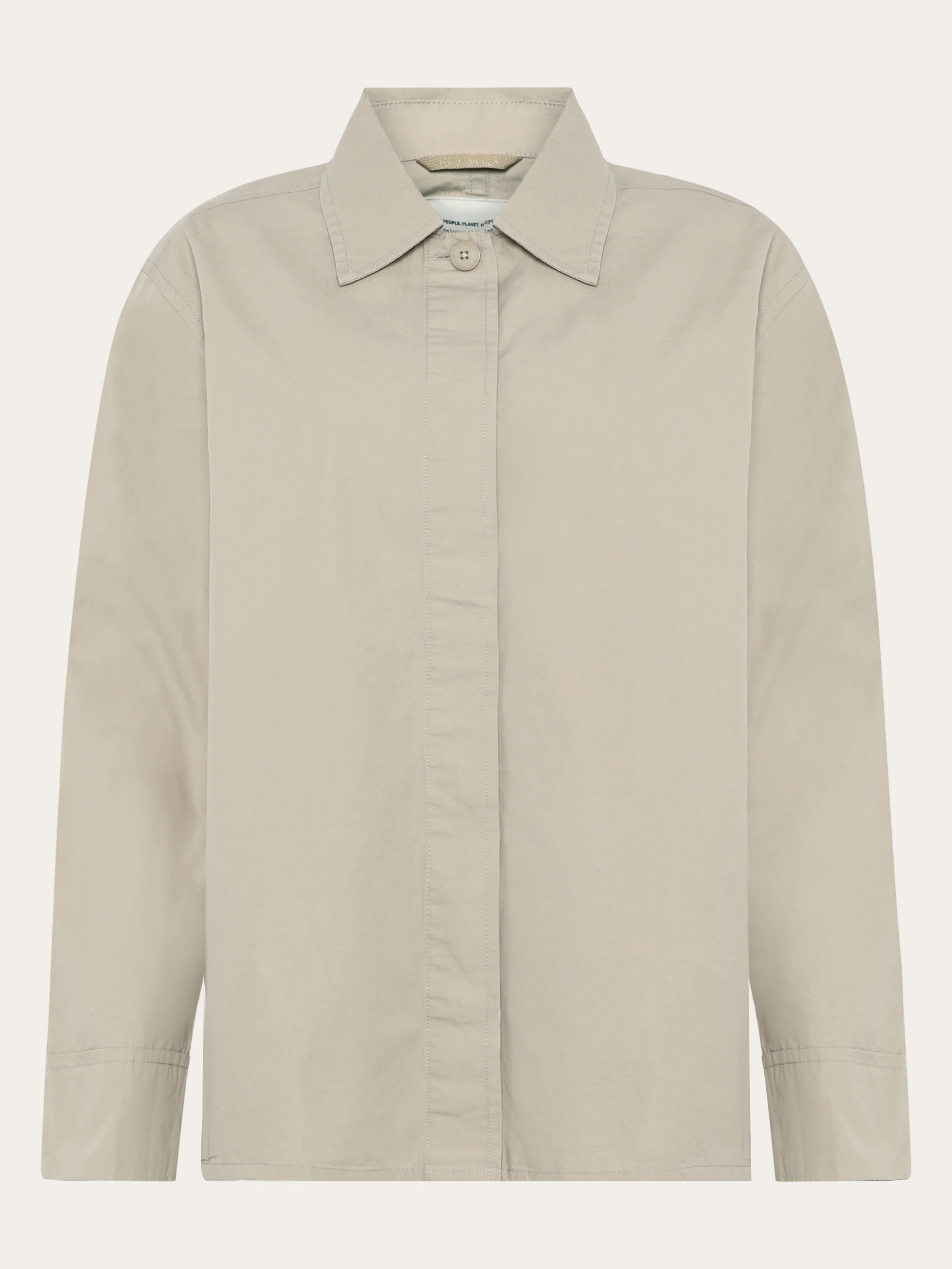 Light poplin jacket - Light feather gray