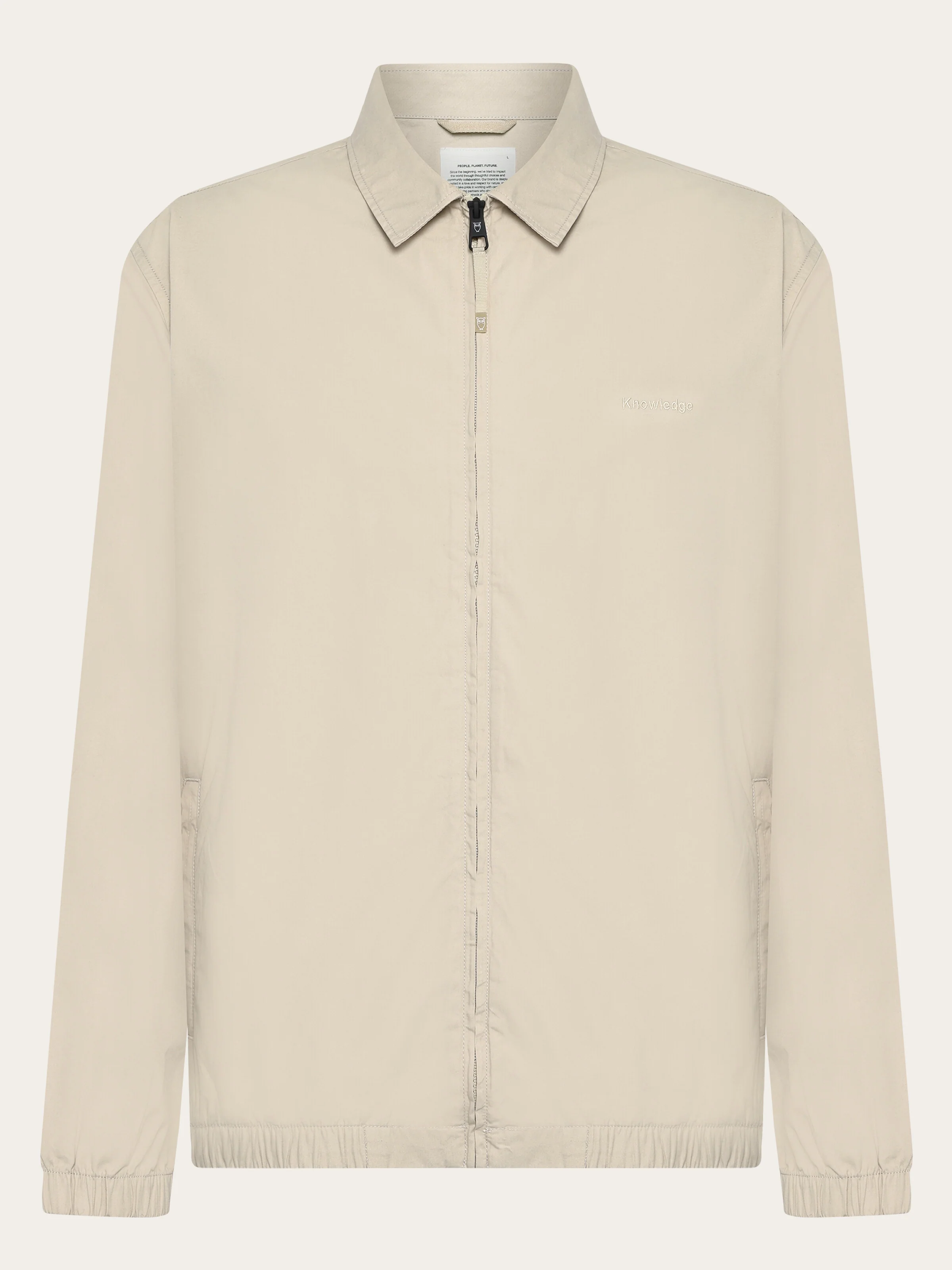Light poplin jacket - Light feather gray