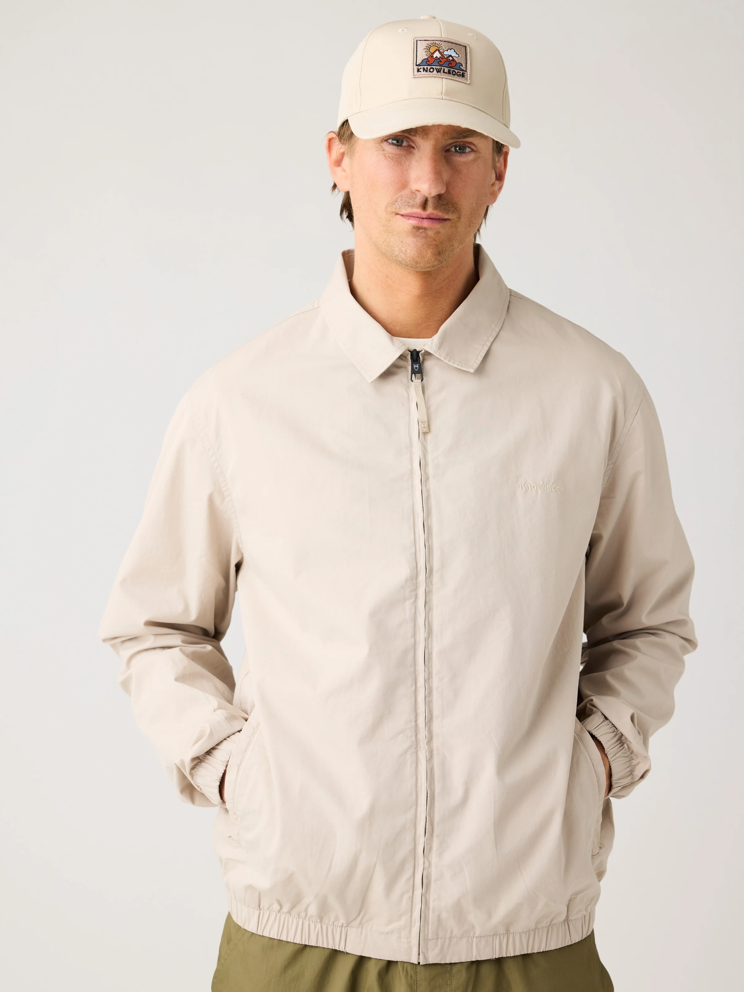 Light poplin jacket - Light feather gray - Image 4