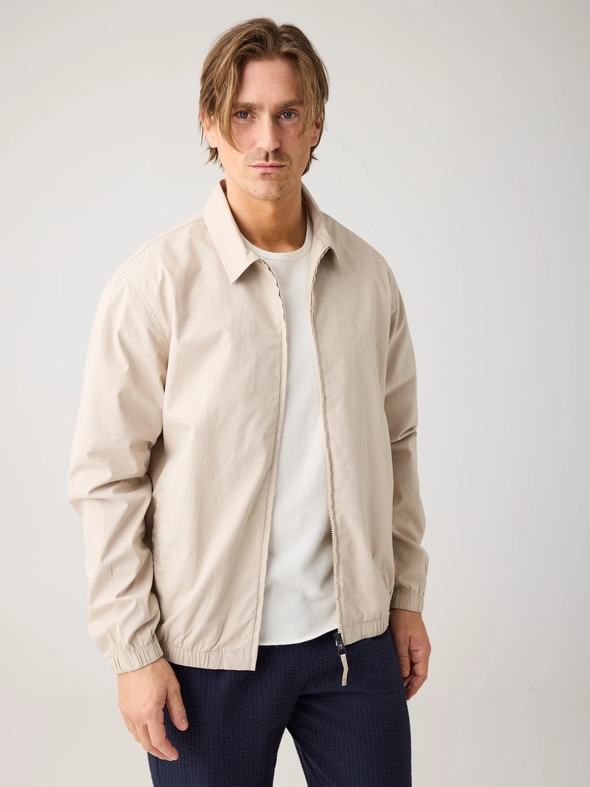 Light poplin jacket - Light feather gray - Image 5