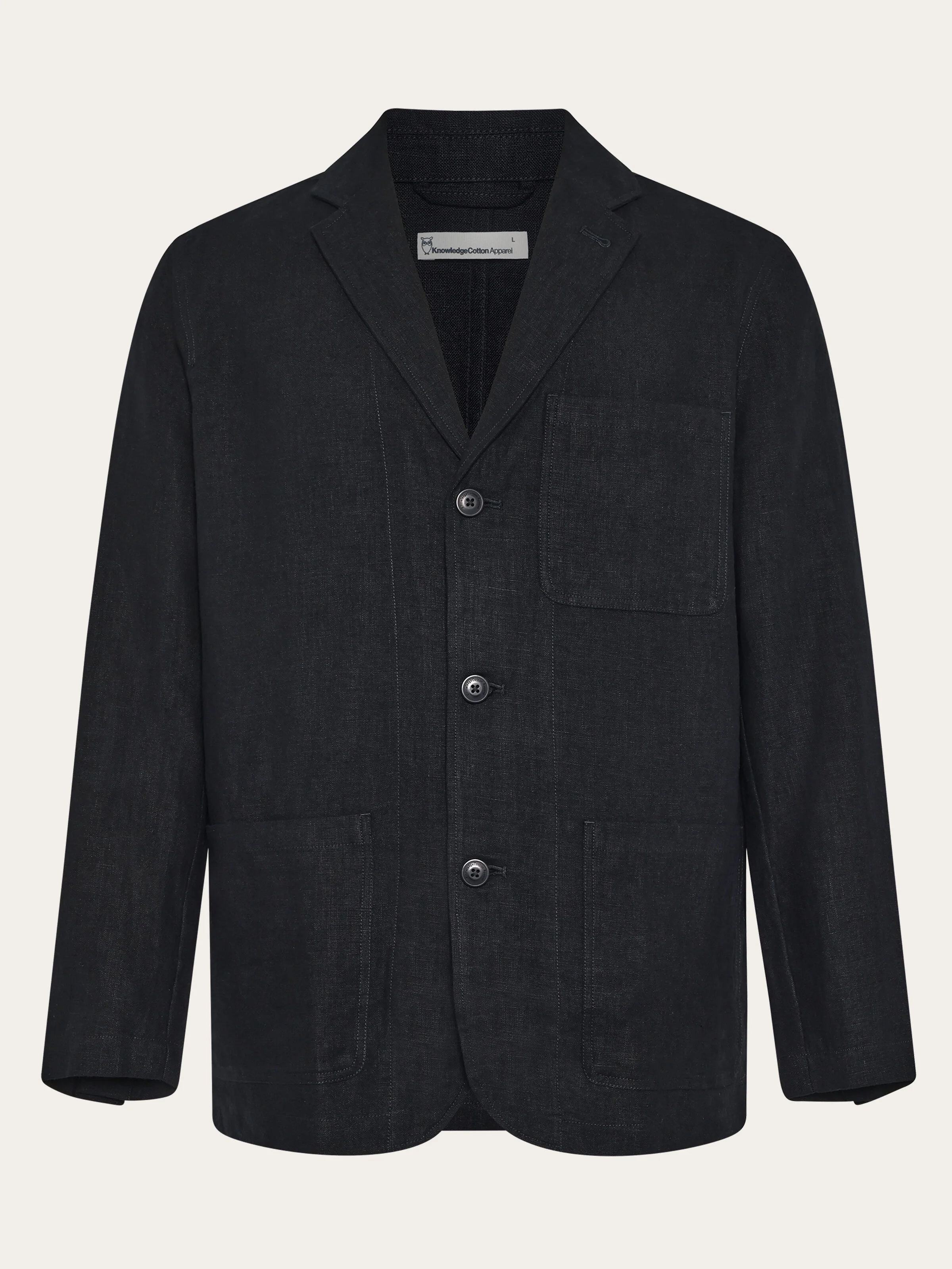 Linen blazer - Black Jet