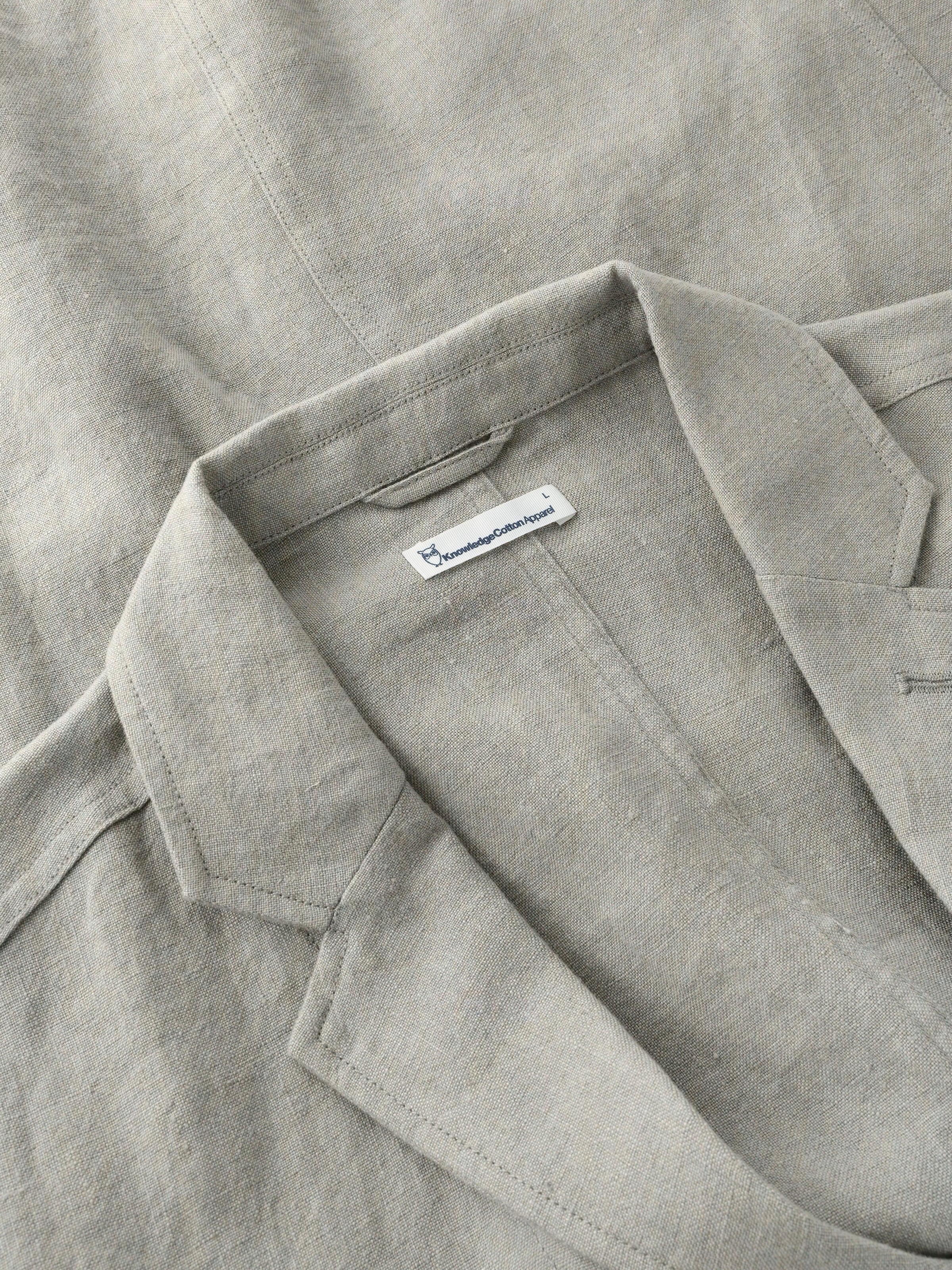 Linen blazer - Yarndyed Twill - Image 2
