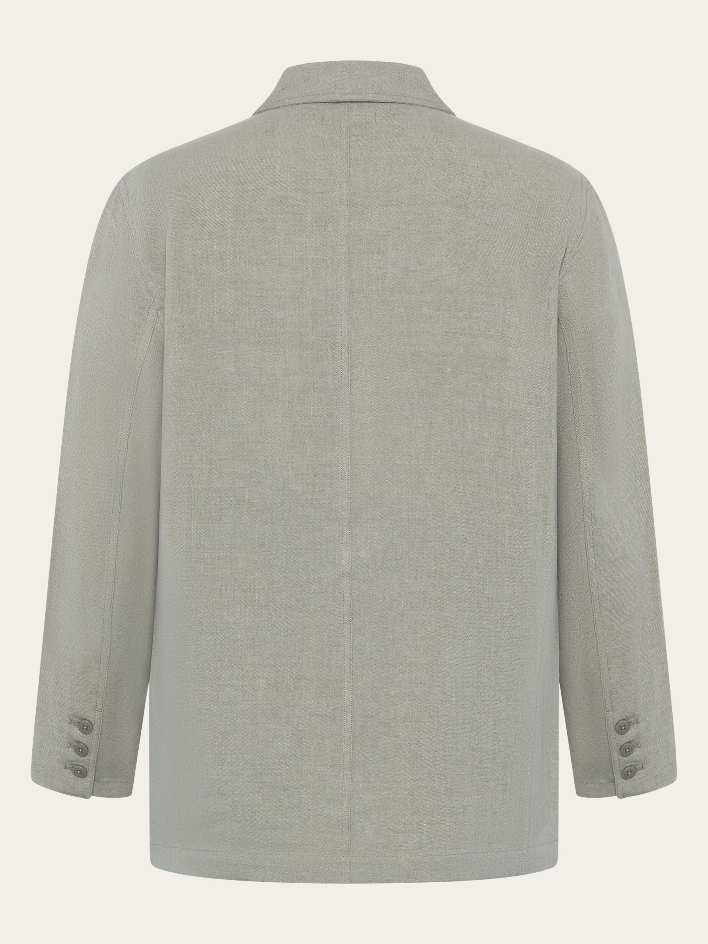 Linen blazer - Yarndyed Twill - Image 3