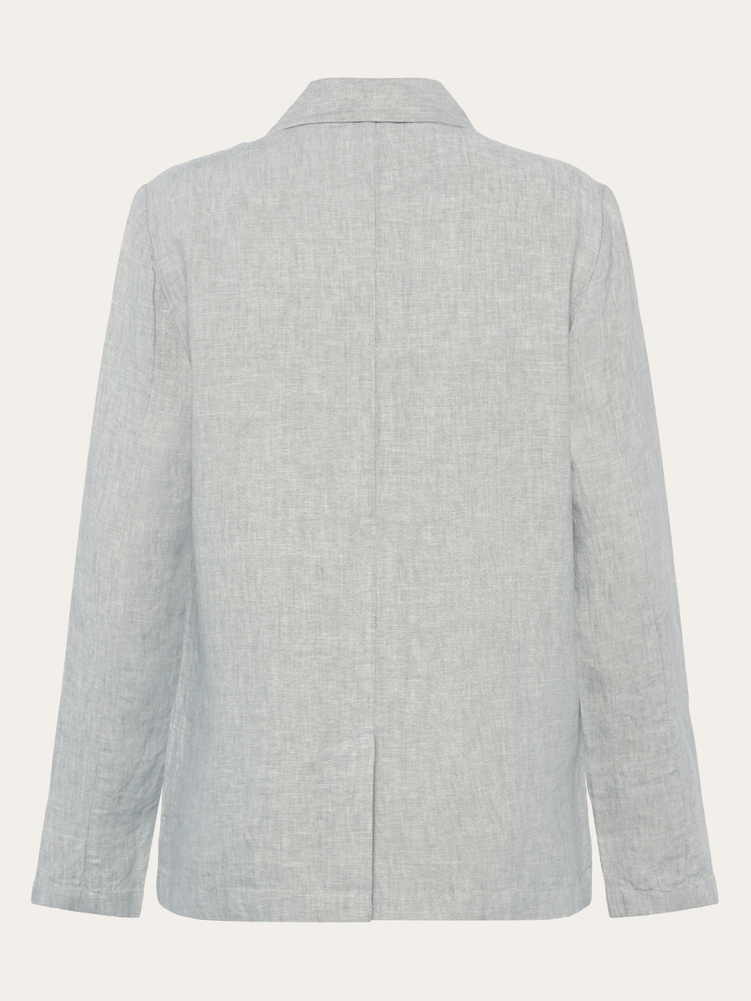 Linen blazer - Yarndyed Ultimate Grey - Image 4