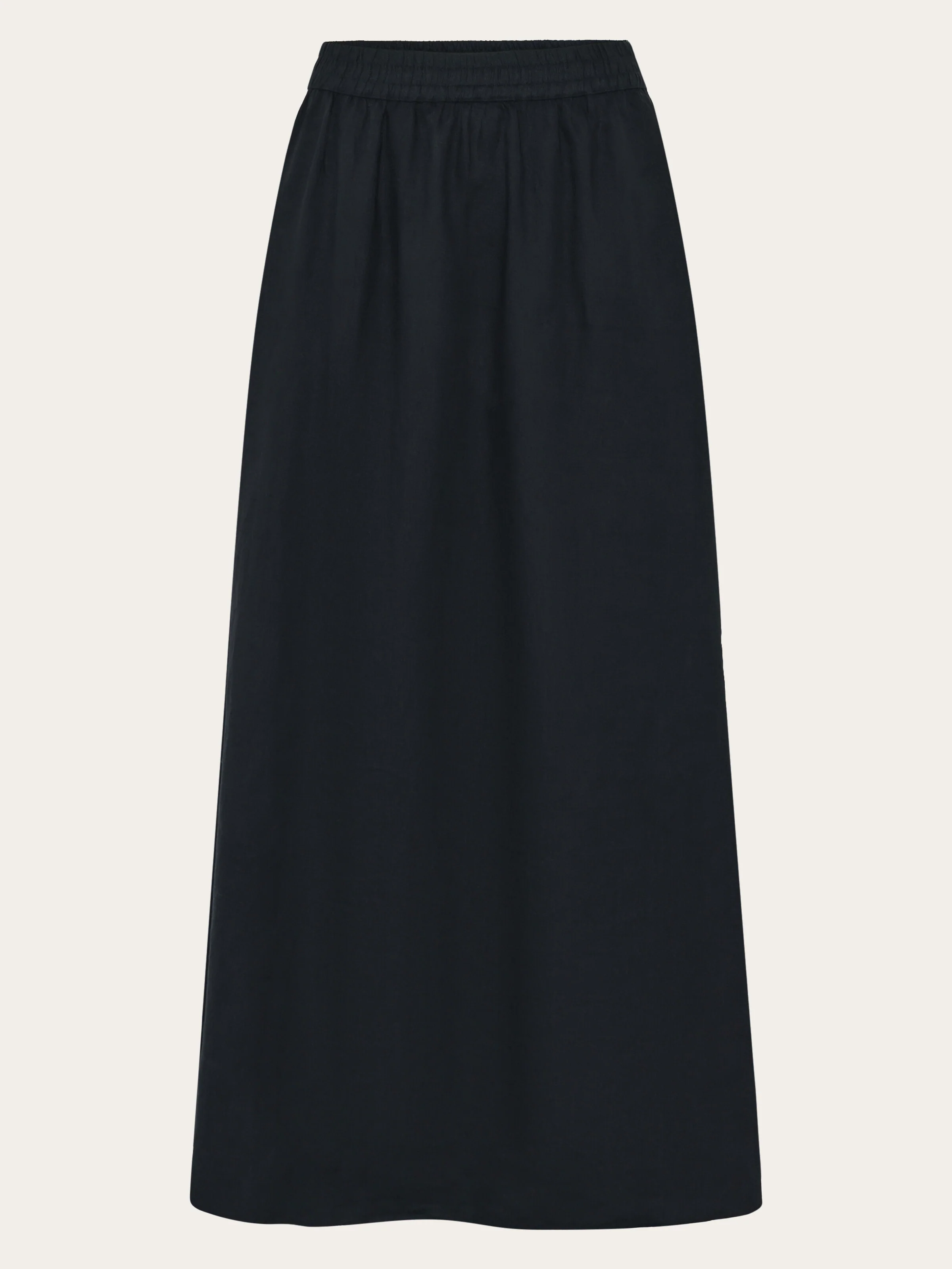 Linen maxi skirt - Black Jet