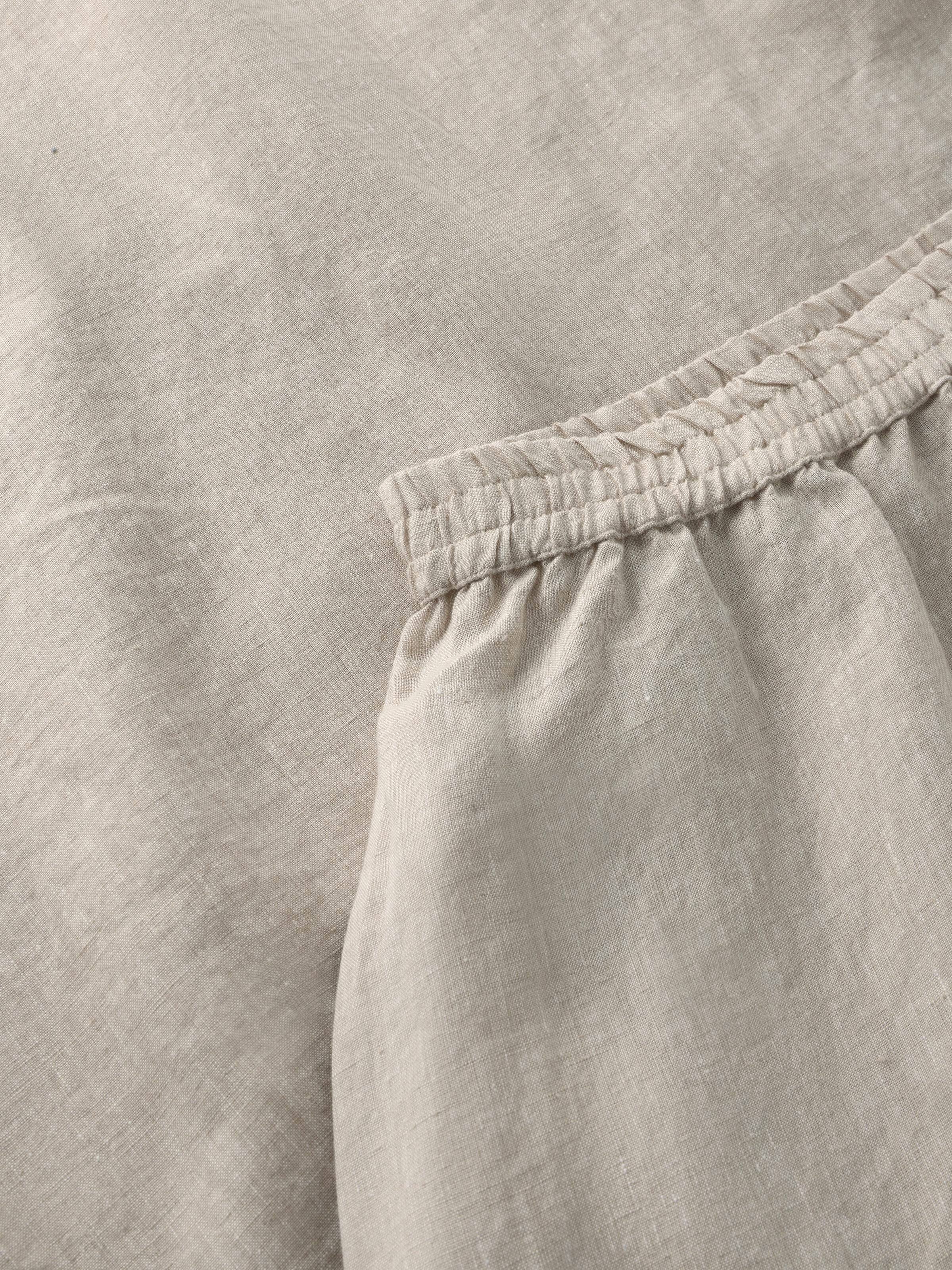 Linen maxi skirt - Yarndyed Light feather gray - Image 5