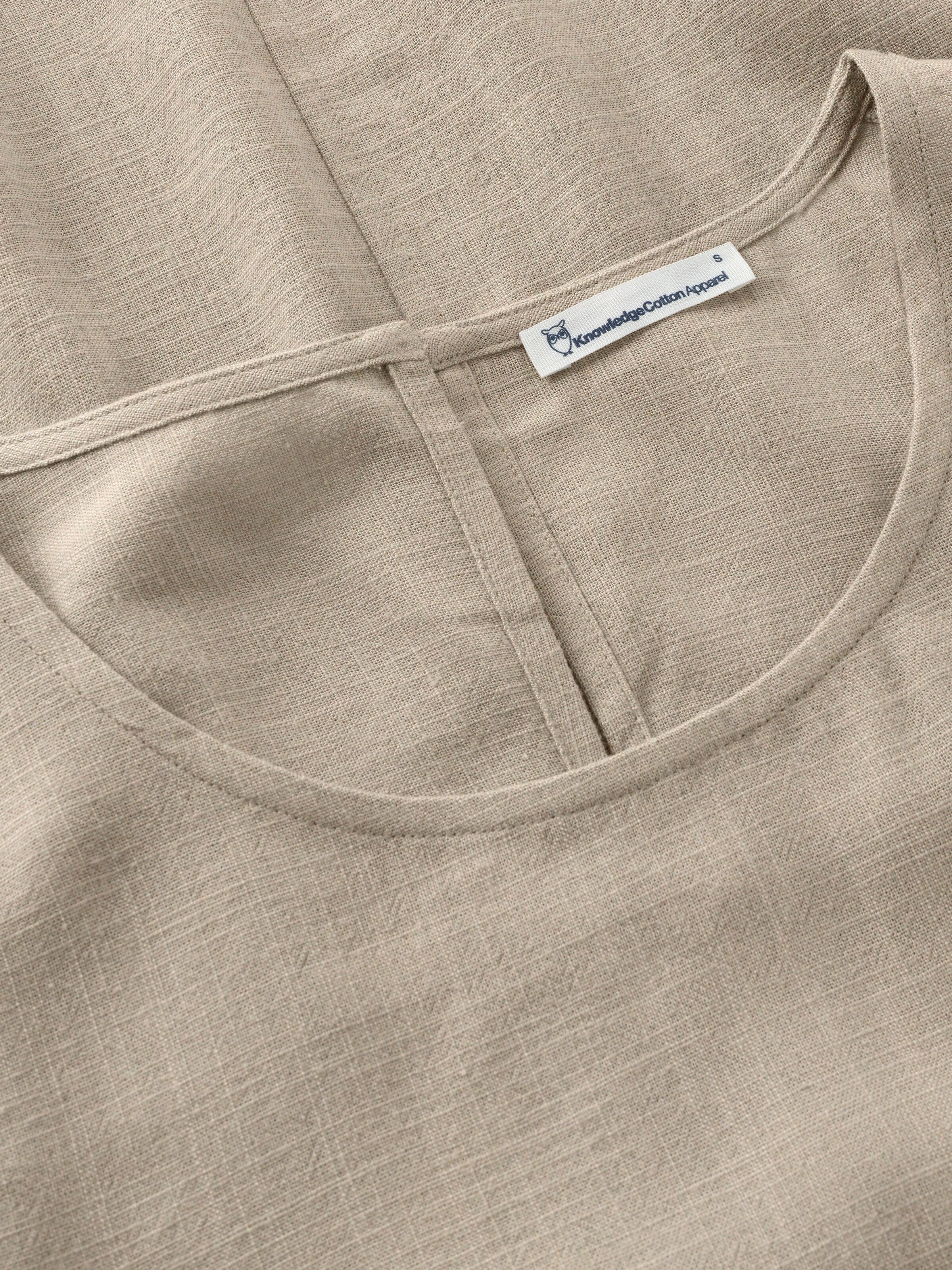 Linen blend top - Light feather gray - Image 2