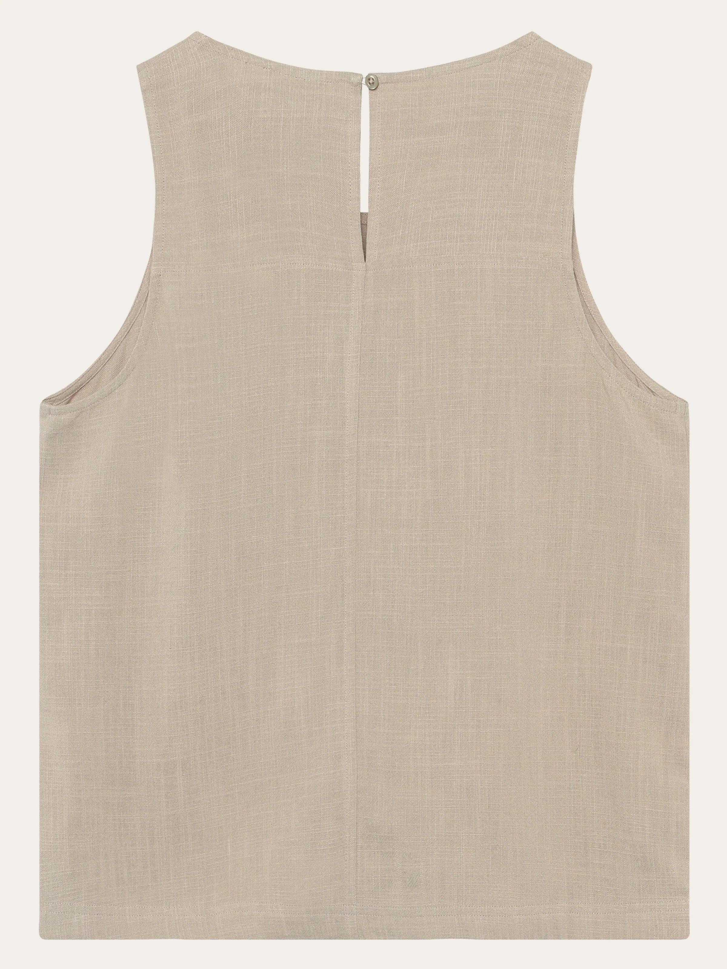 Linen blend top - Light feather gray - Image 3