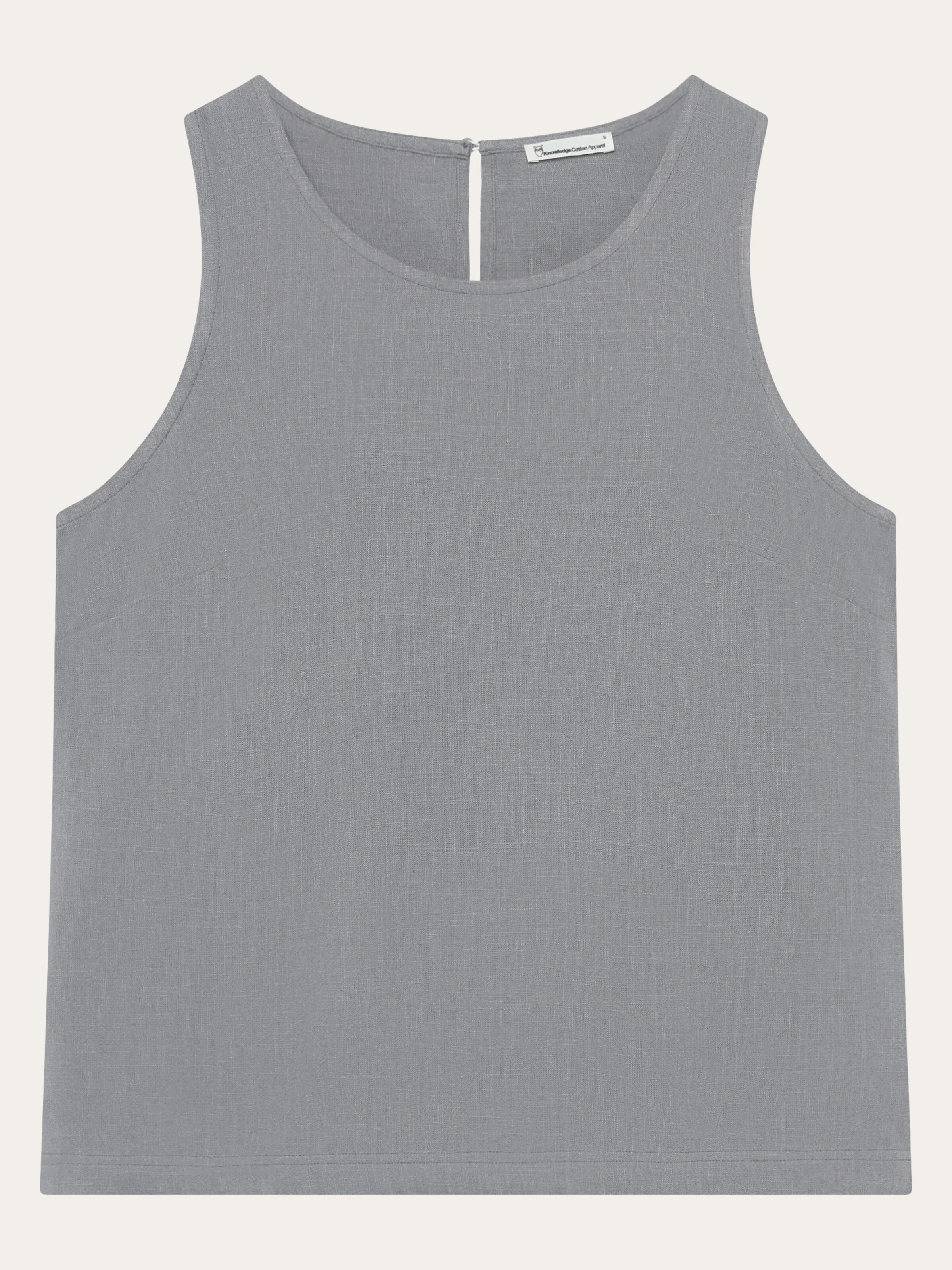 Linen blend top - Ultimate Grey
