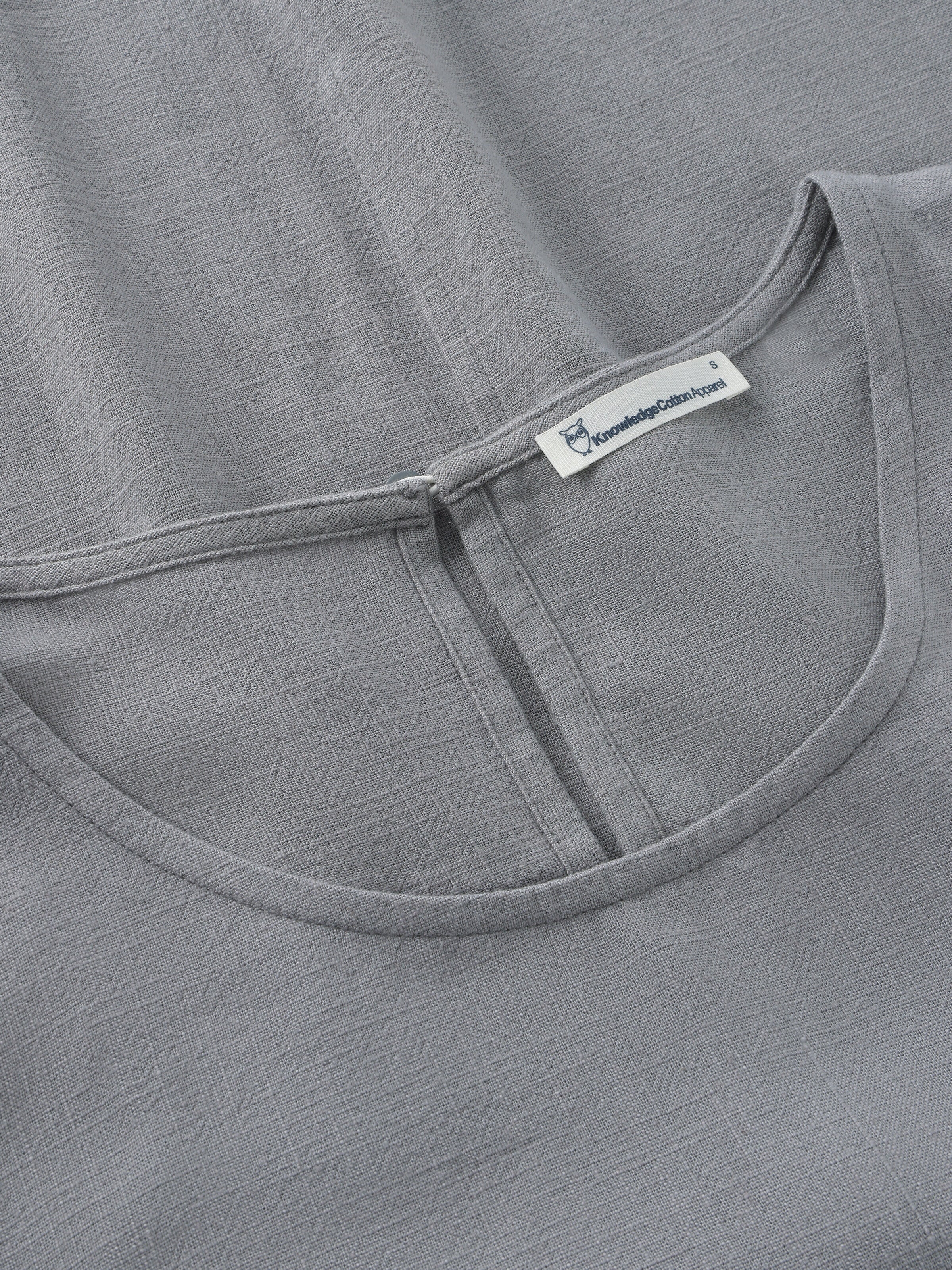 Linen blend top - Ultimate Grey - Image 2