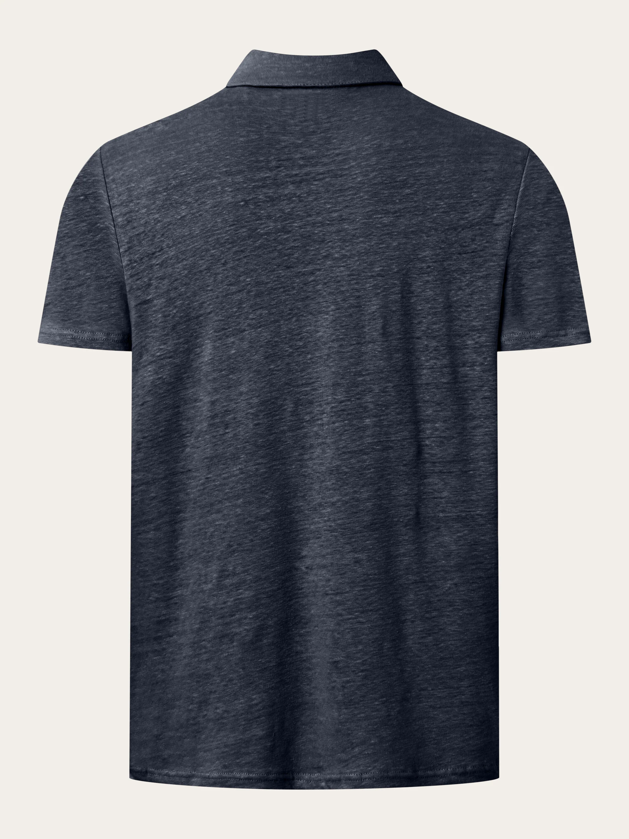 Linen polo - Total Eclipse - Image 3
