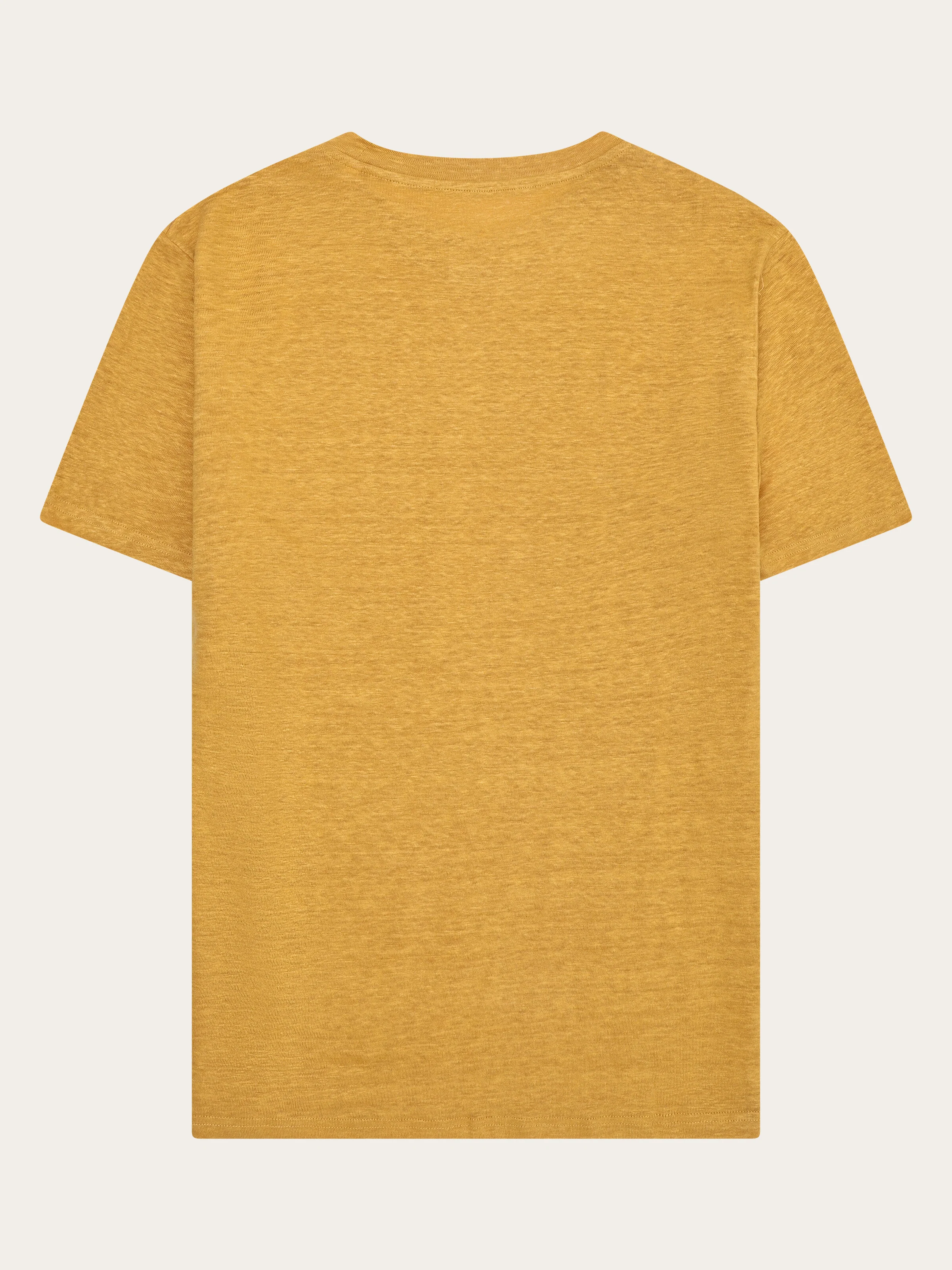 Linen t-shirt - Amber Gold - Image 3
