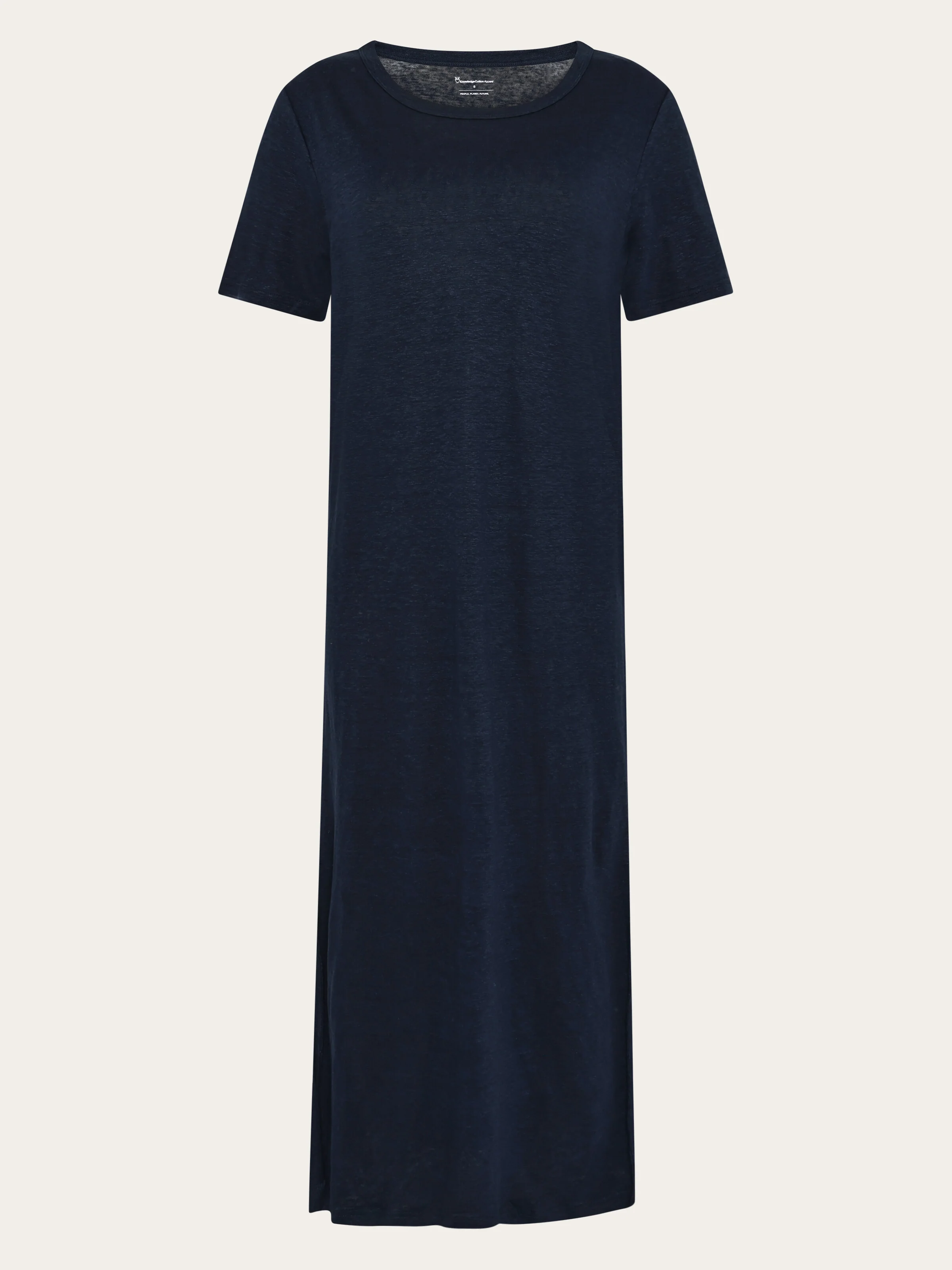 Linen t-shirt dress - Total Eclipse