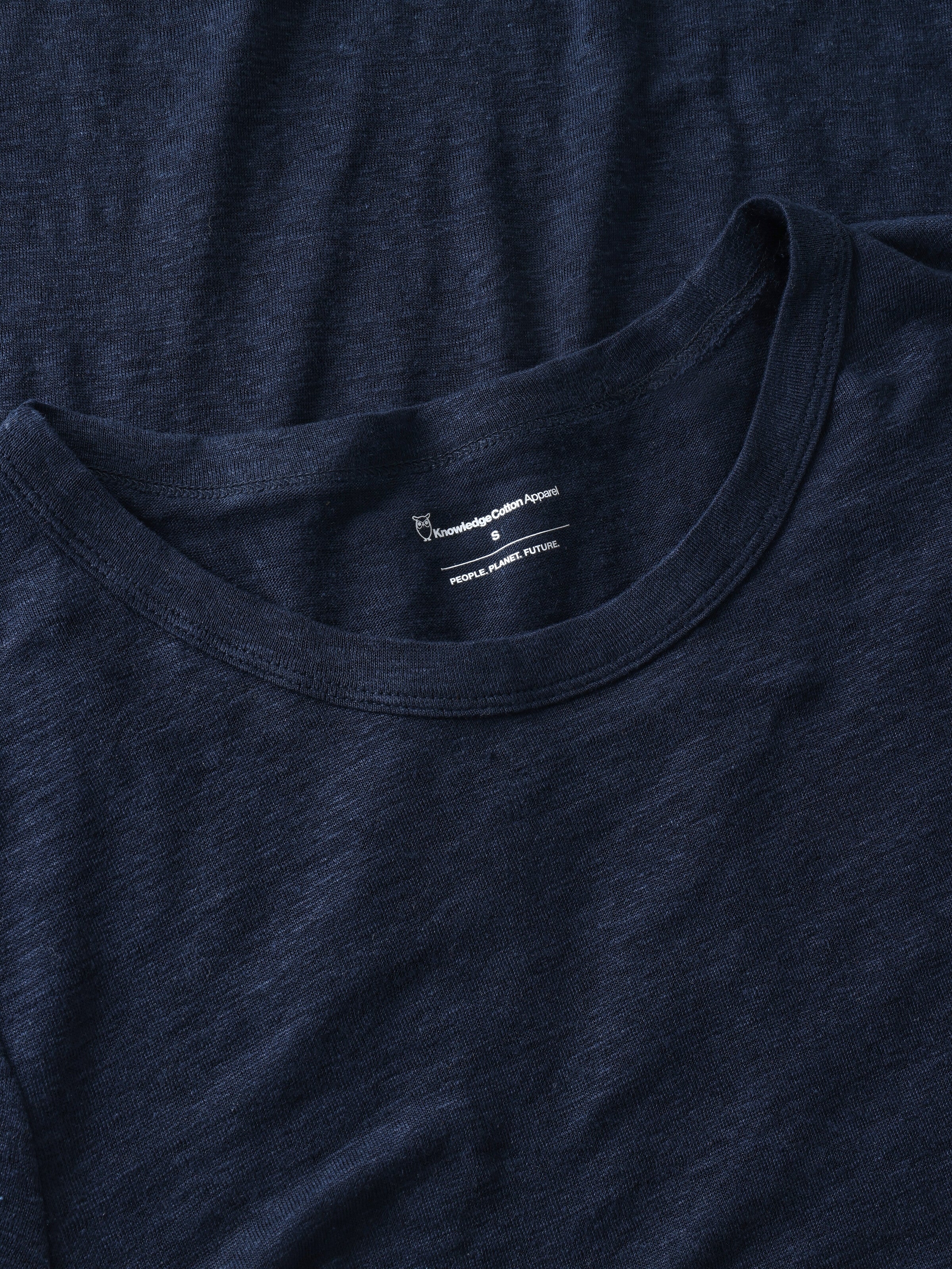 Linen t-shirt dress - Total Eclipse - Image 3
