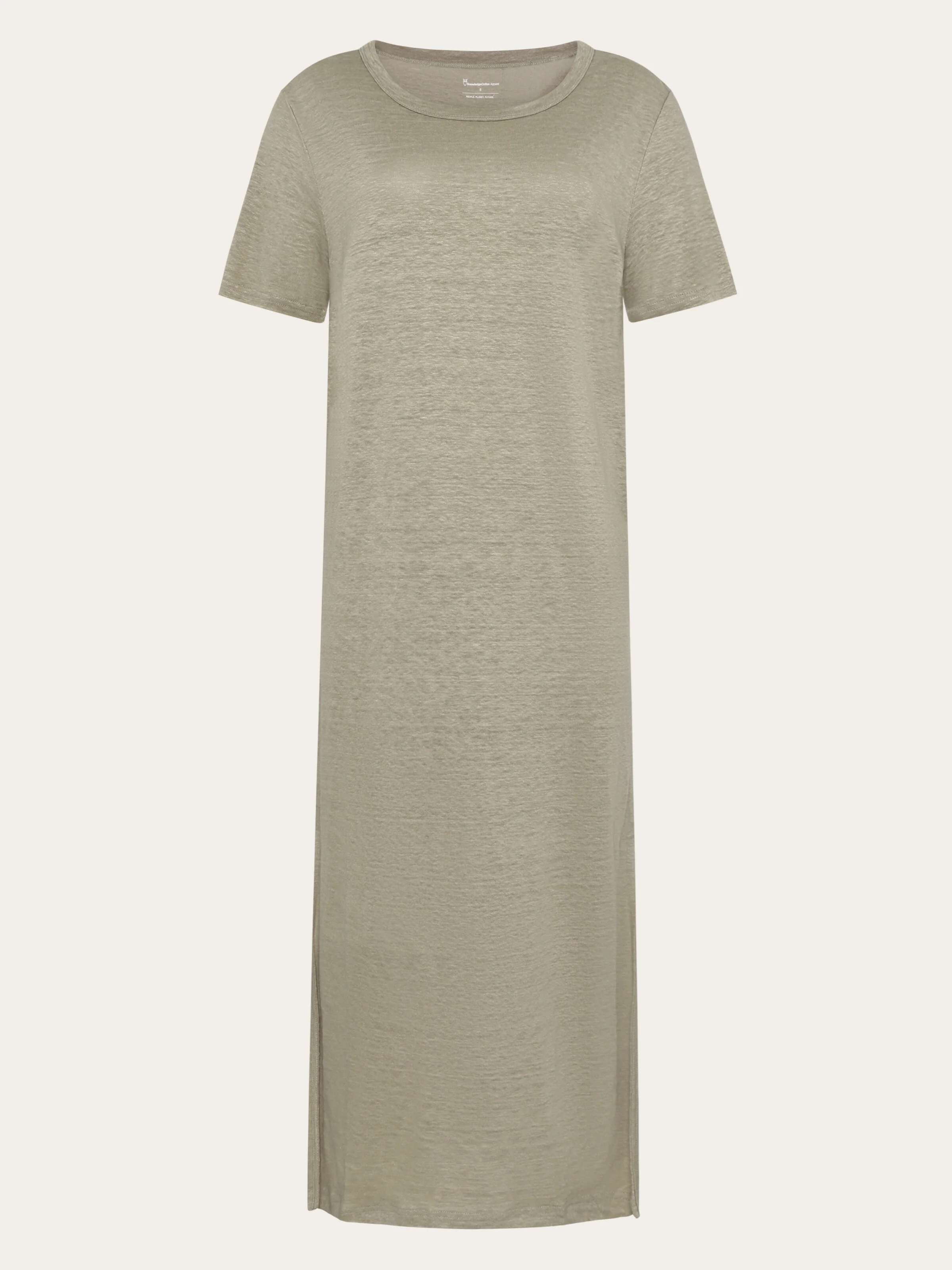 Linen t-shirt dress - Twill