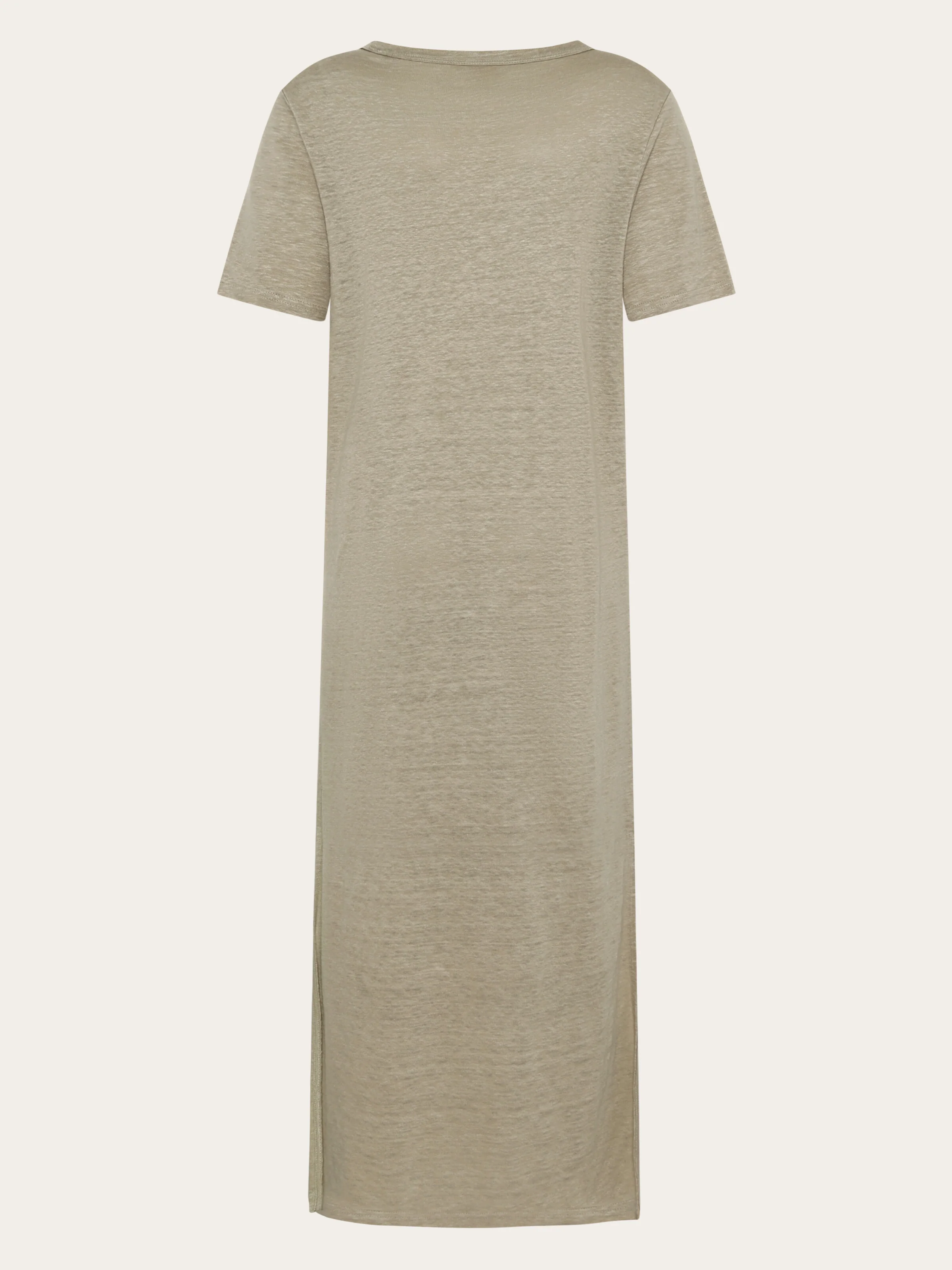 Linen t-shirt dress - Twill - Image 3