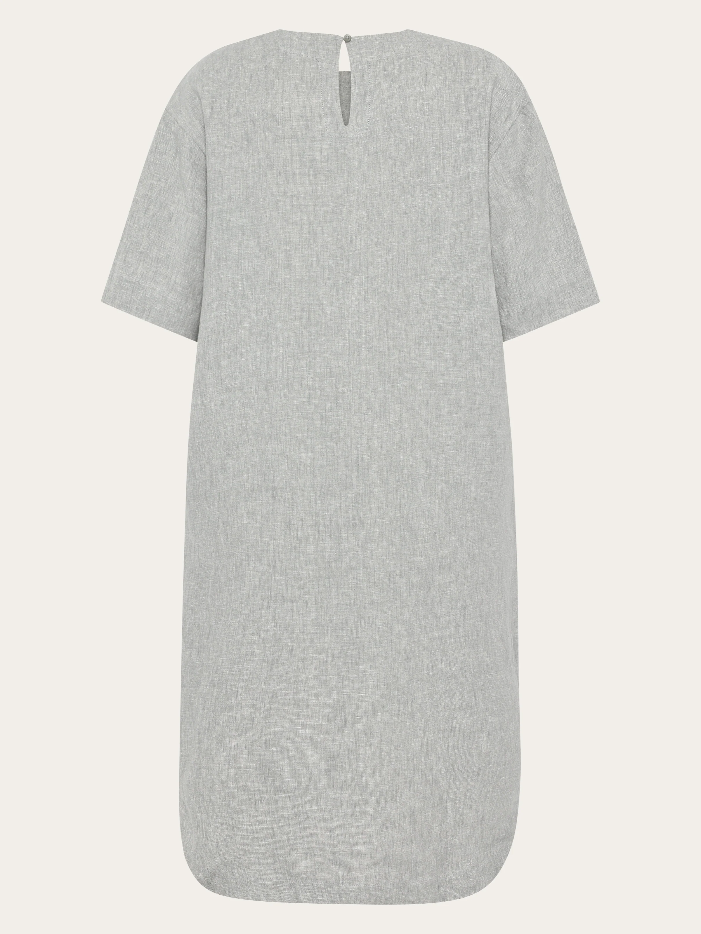 Linen t-shirt dress - Yarndyed Ultimate Grey - Image 3
