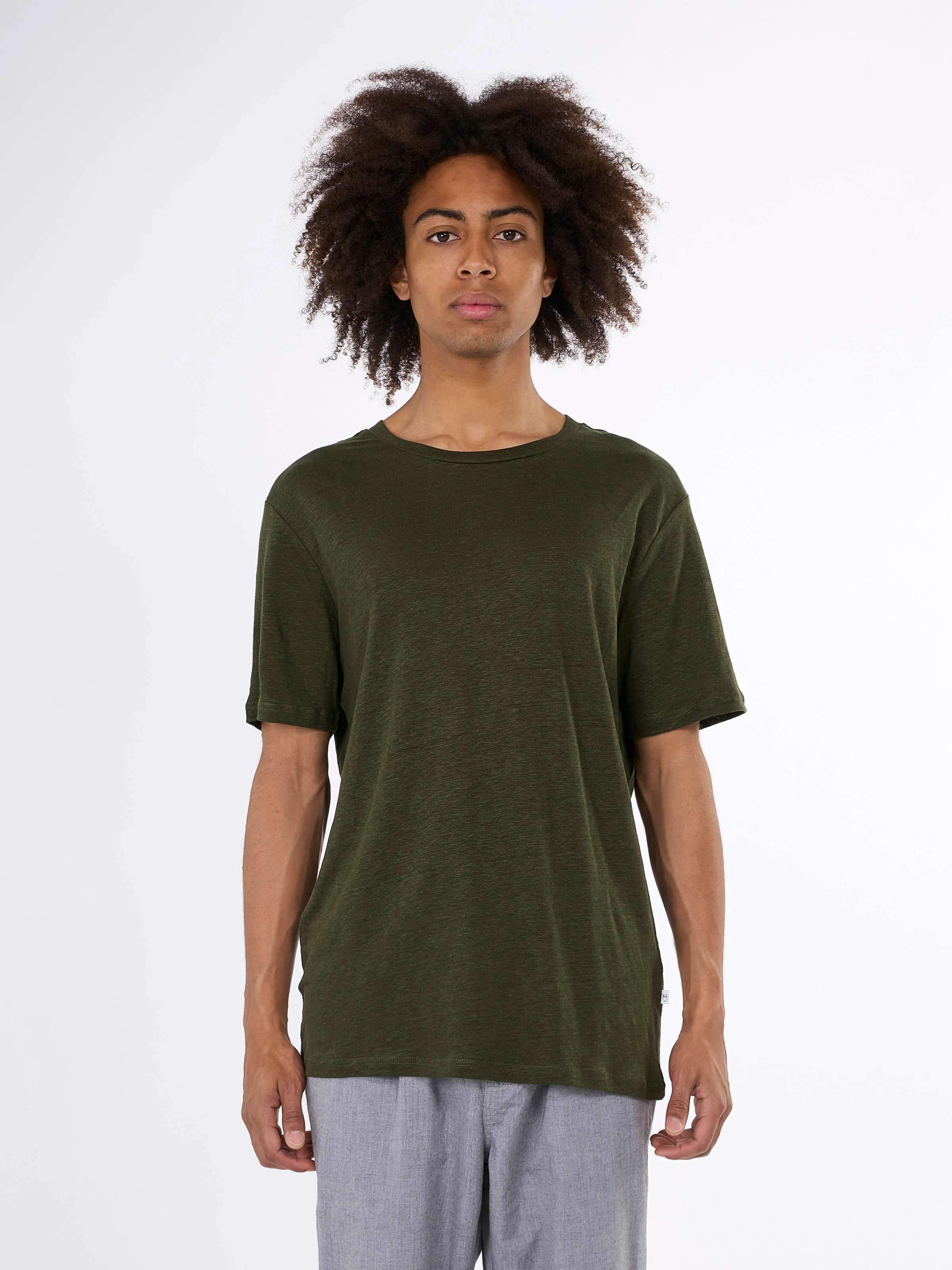 Linen t-shirt - Forest Night - Image 6