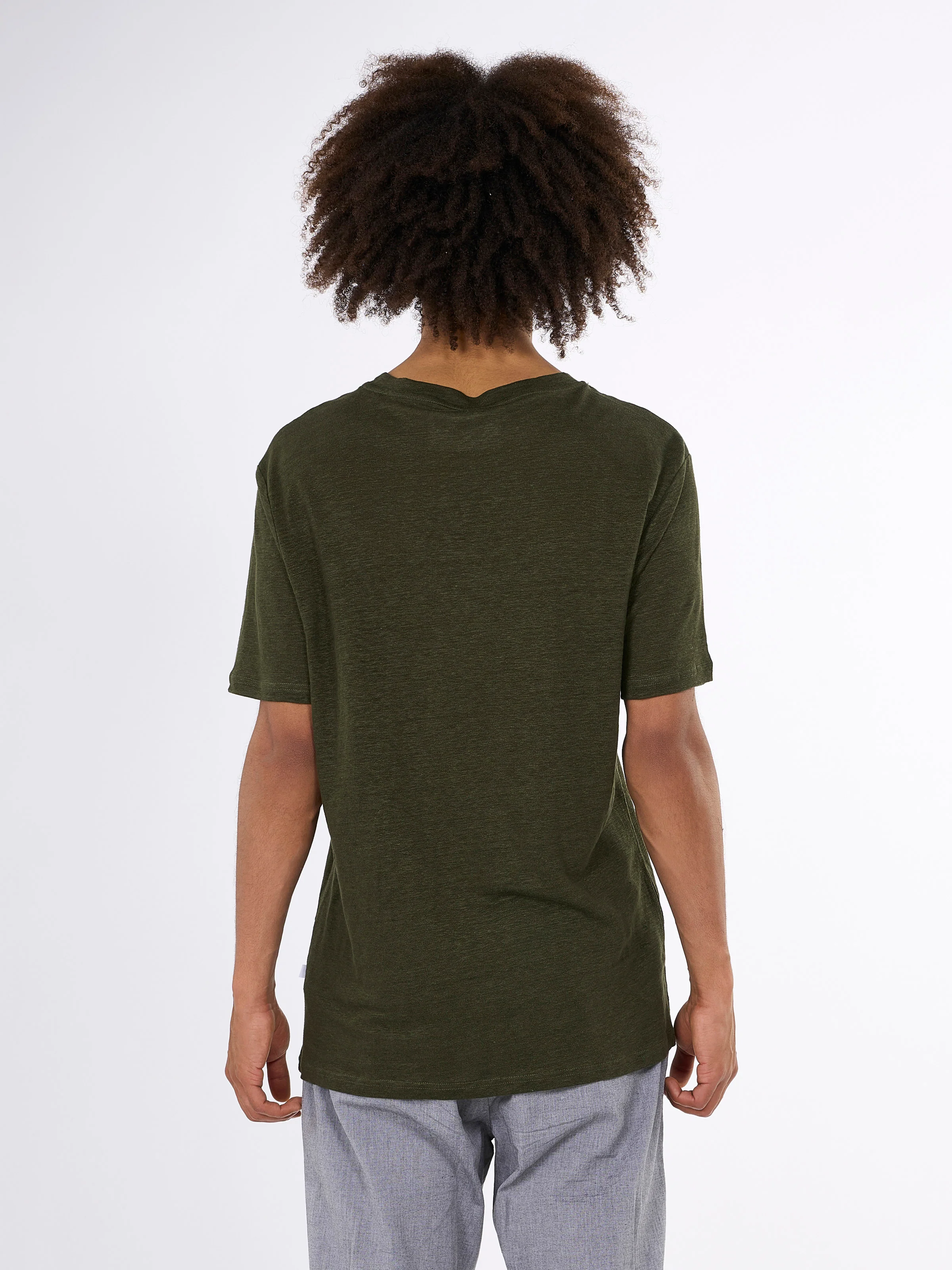 Linen t-shirt - Forest Night - Image 7