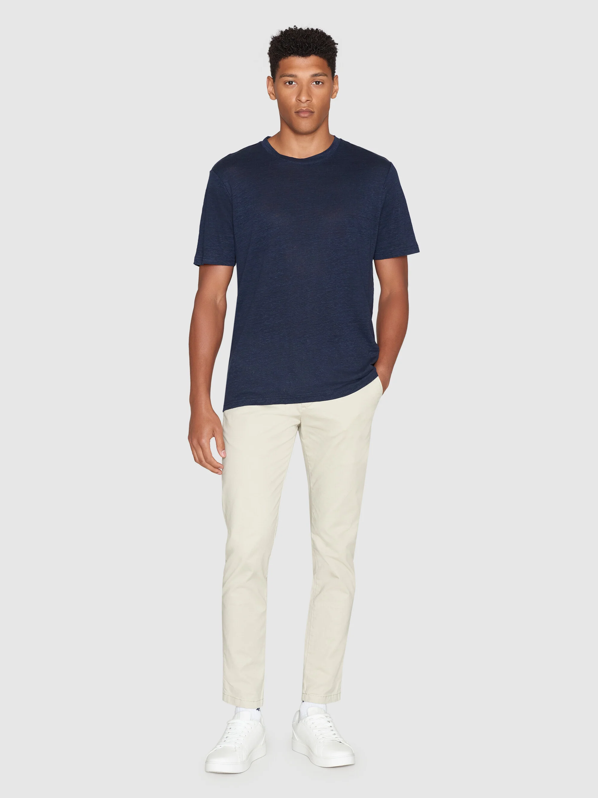 Linen t-shirt - Total Eclipse - Image 5
