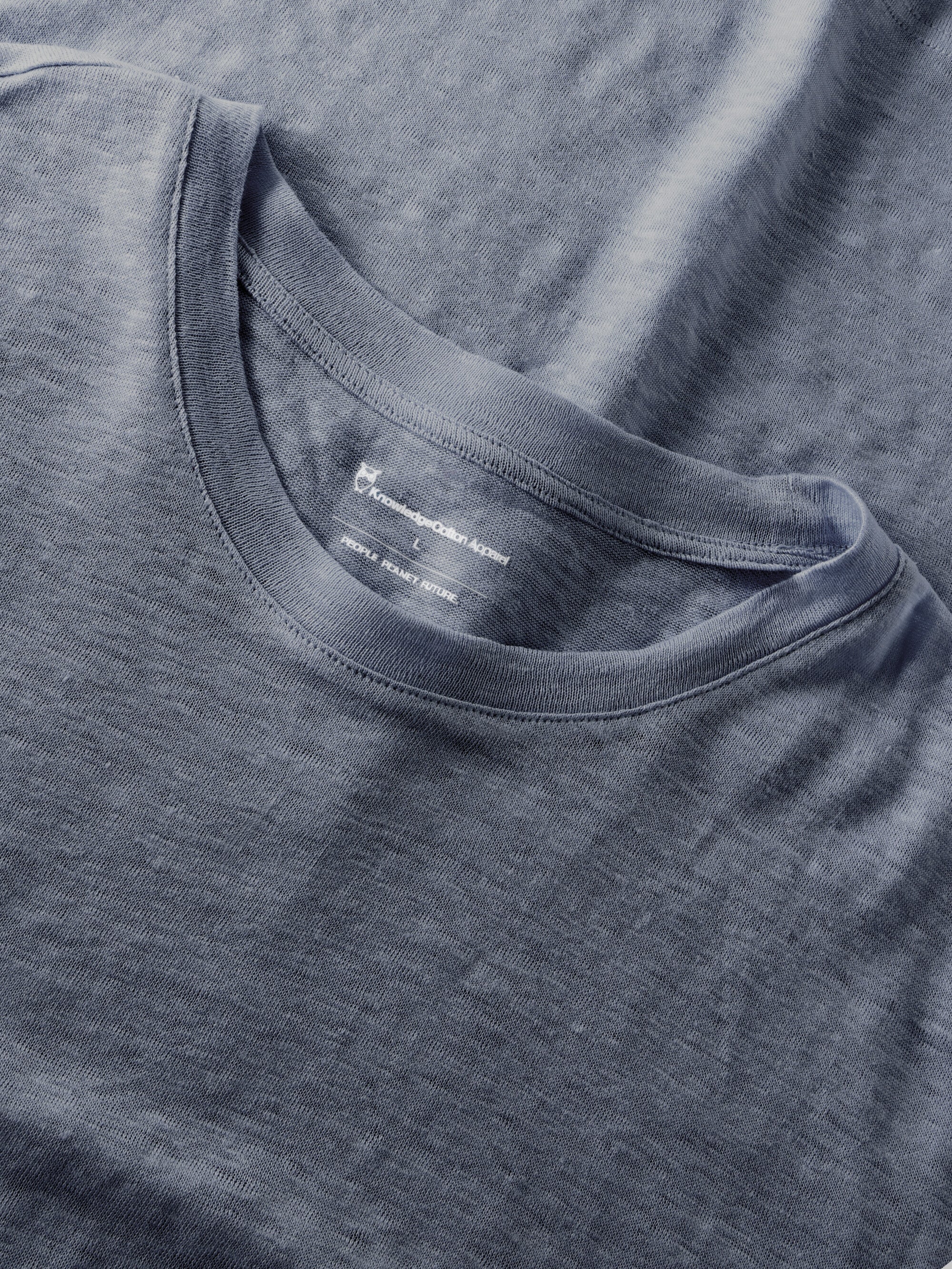 Linen t-shirt - Vintage Indigo - Image 4