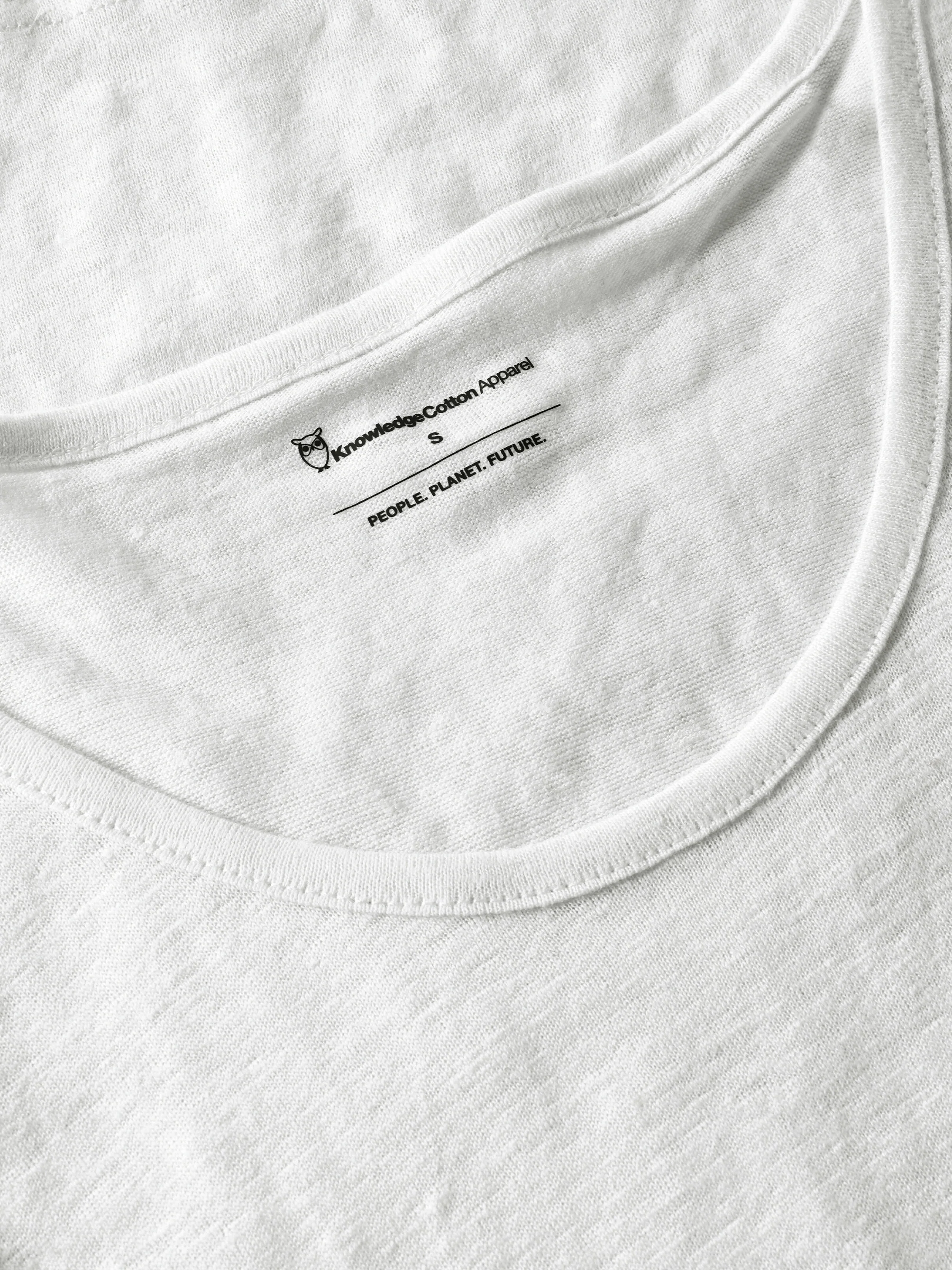 Linen tank top - Bright White - Image 2
